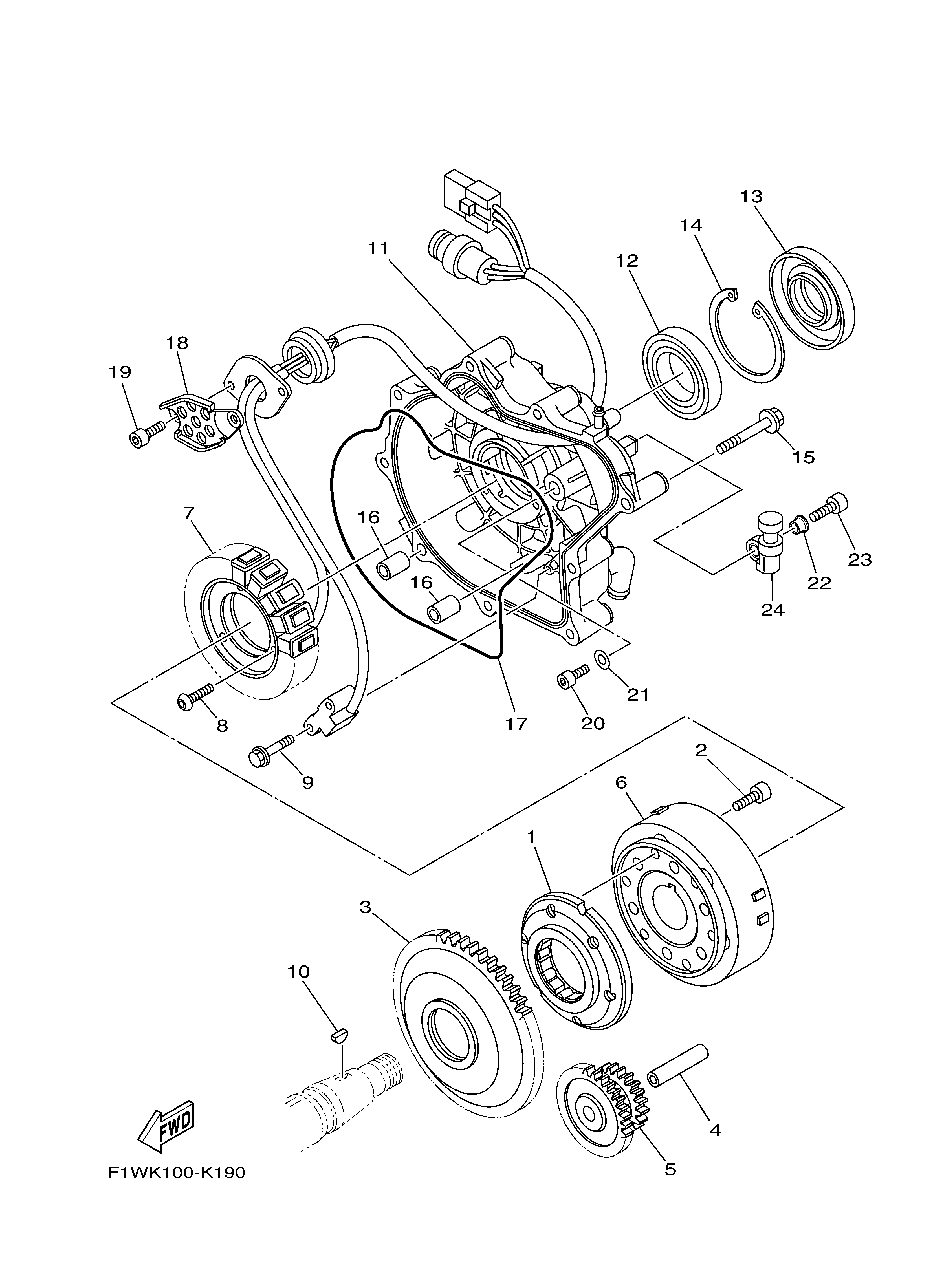2011 FX CRUISER SHO (FX1800AK) F1WK - GENERATOR