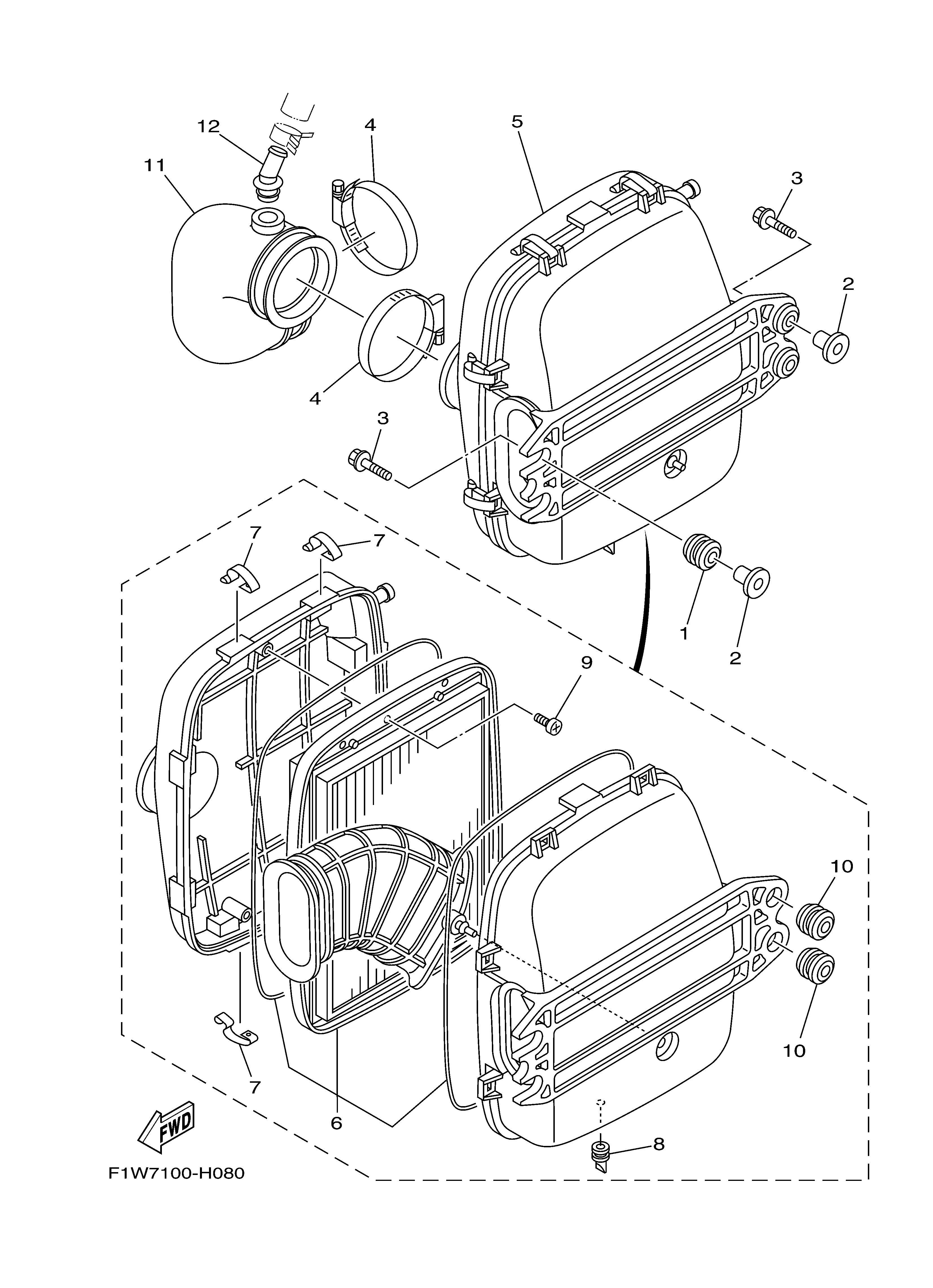 2011 FX CRUISER SHO (FX1800AK) F1WK - INTAKE 3