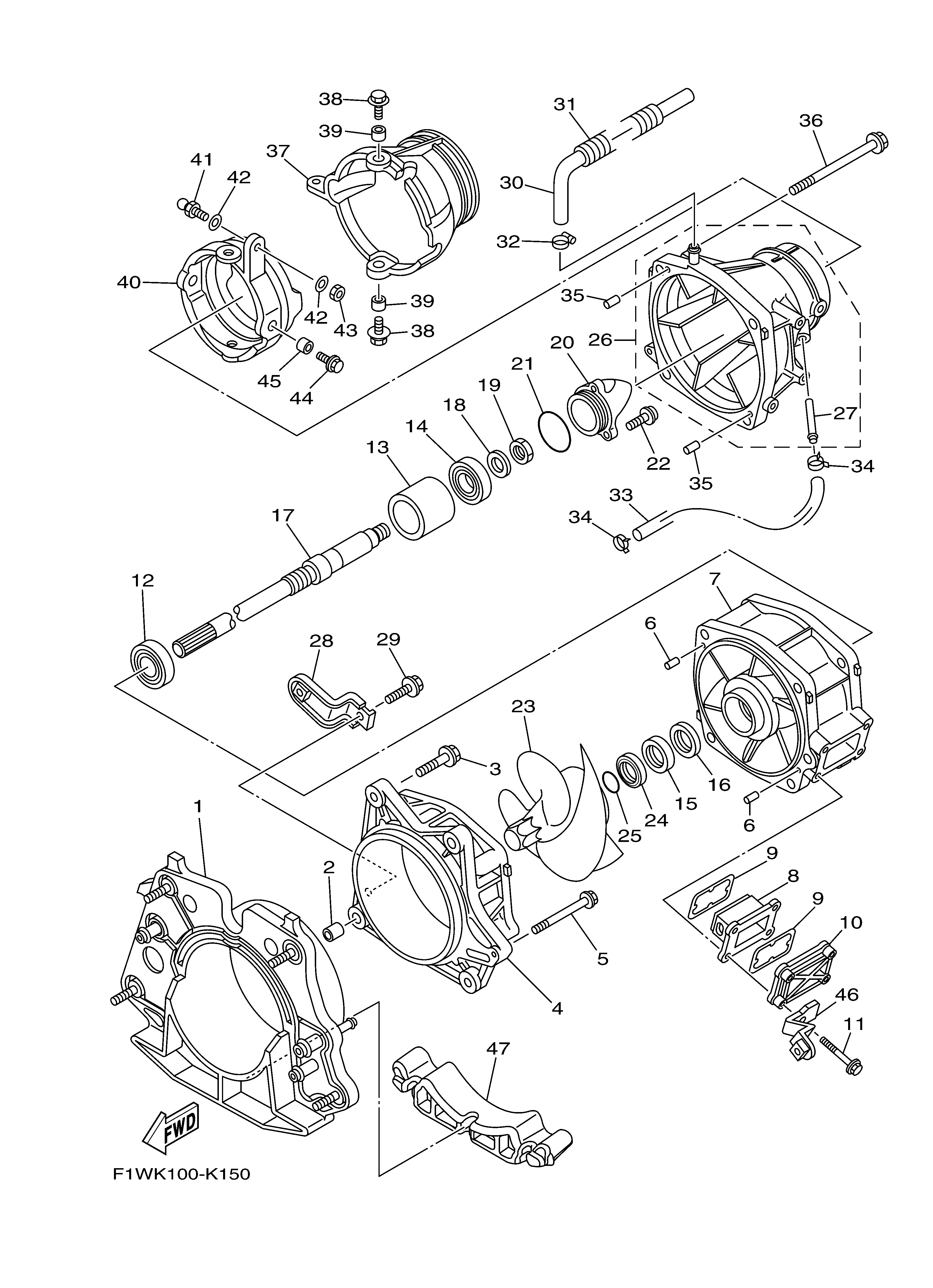 2011 FX CRUISER SHO (FX1800AK) F1WK - JET UNIT 1