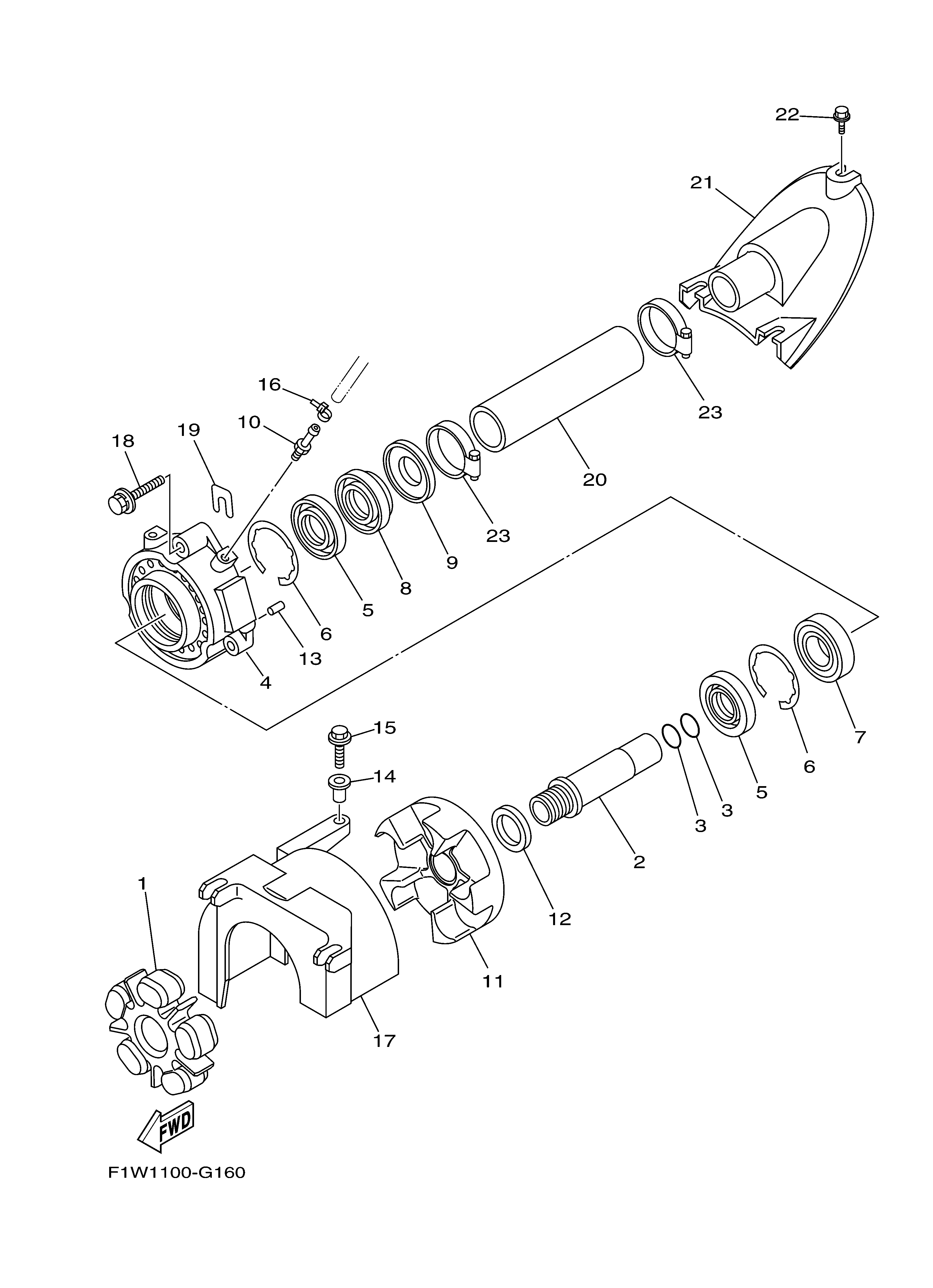 2011 FX CRUISER SHO (FX1800AK) F1WK - JET UNIT 2