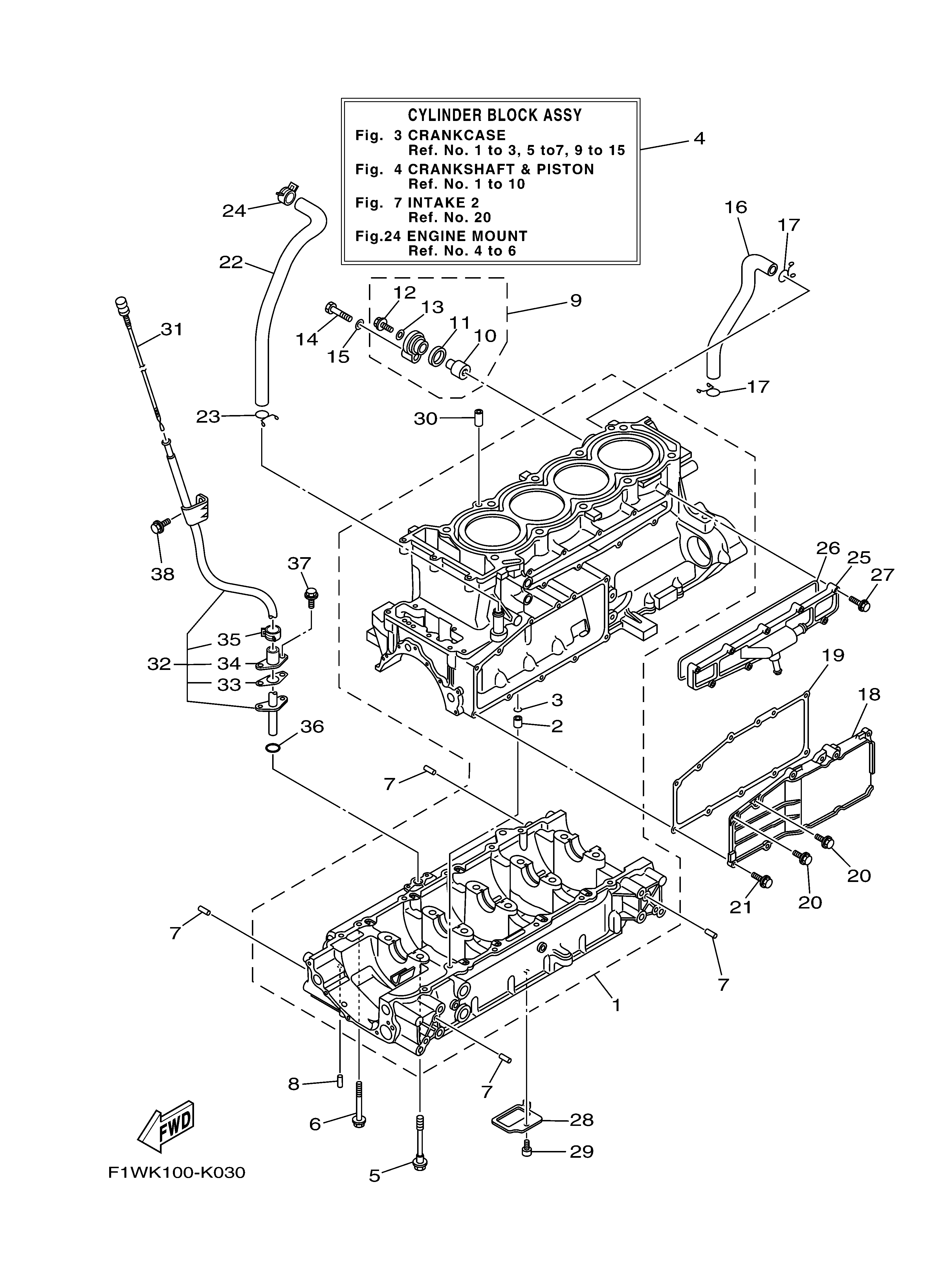 2011 FX SHO (FX1800K) F1WN - CRANKCASE