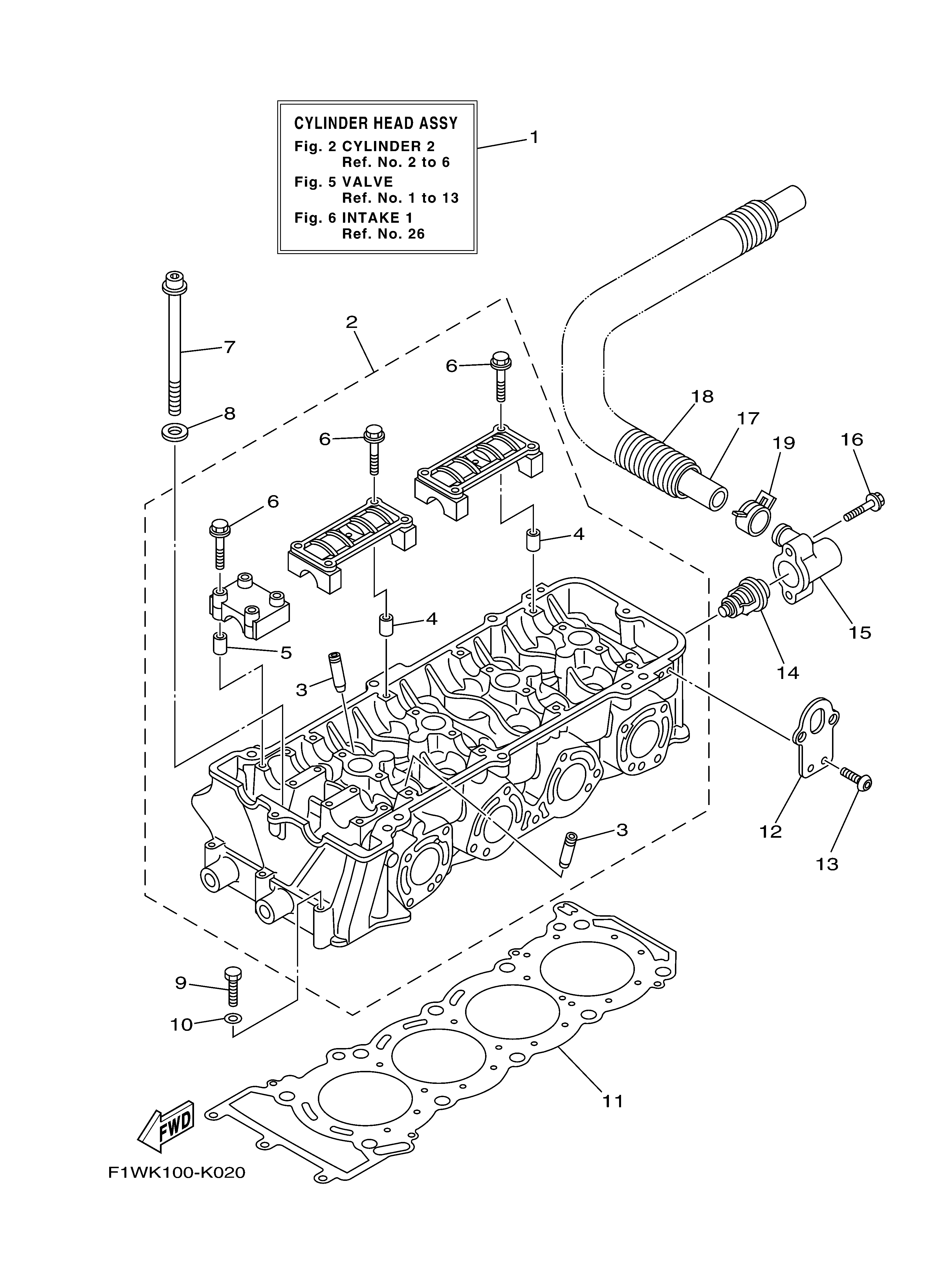 2011 FX SHO (FX1800K) F1WN - CYLINDER 2