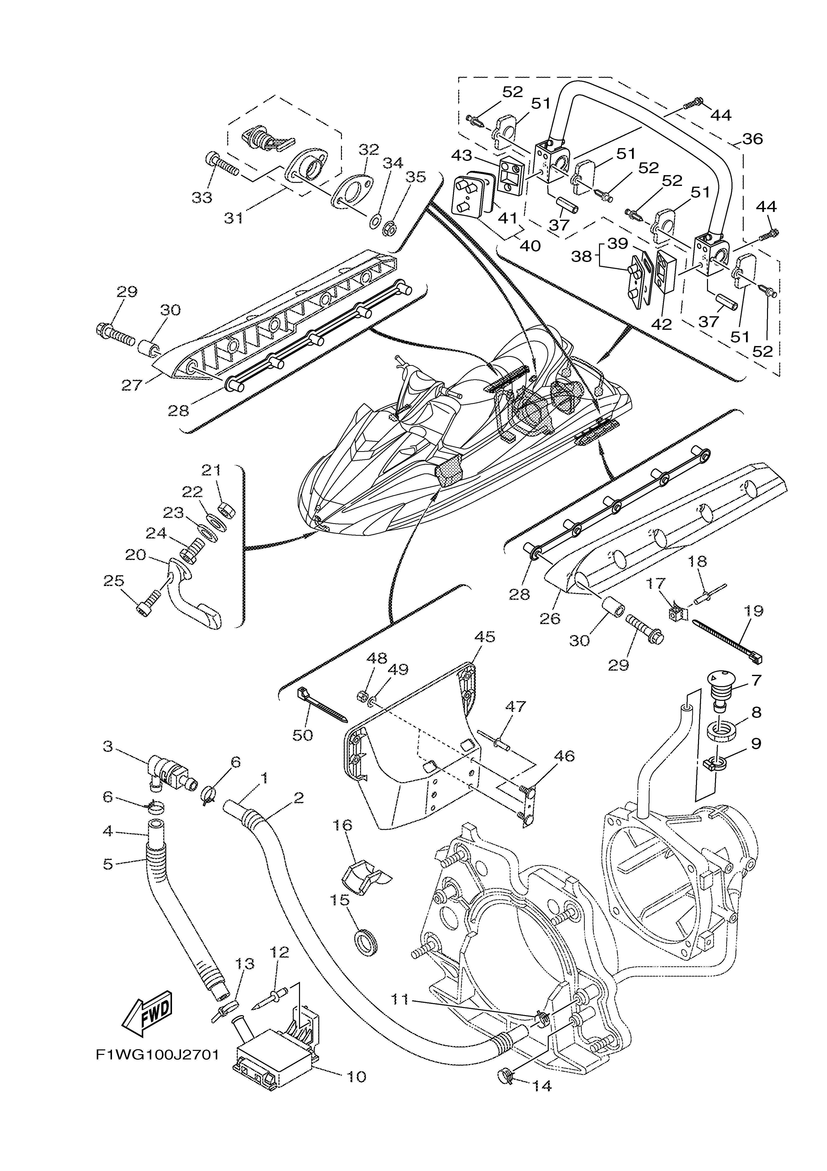 2011 FX SHO (FX1800K) F1WN - HULL & DECK