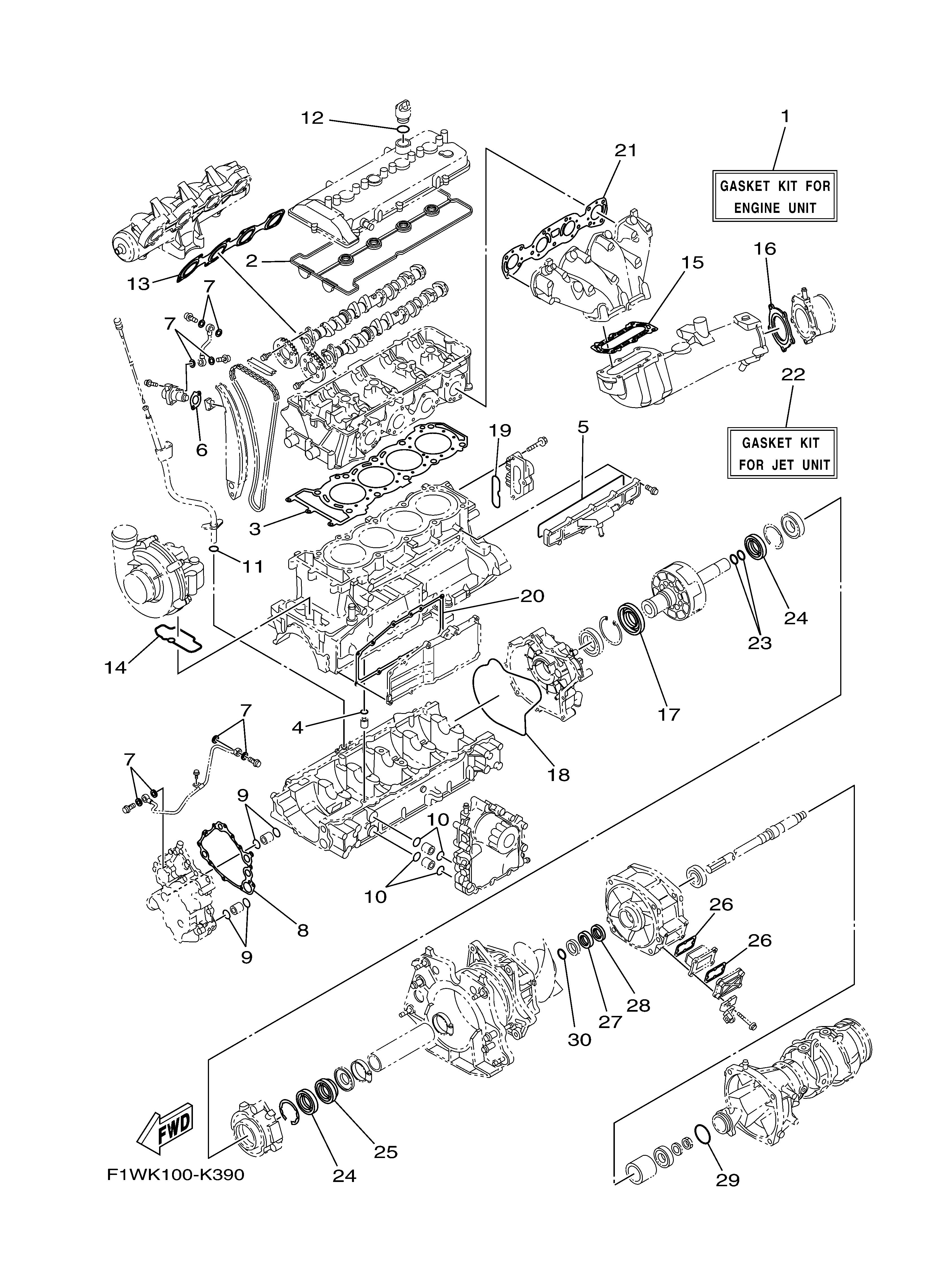 2011 FX SHO (FX1800K) F1WN - REPAIR KIT 1