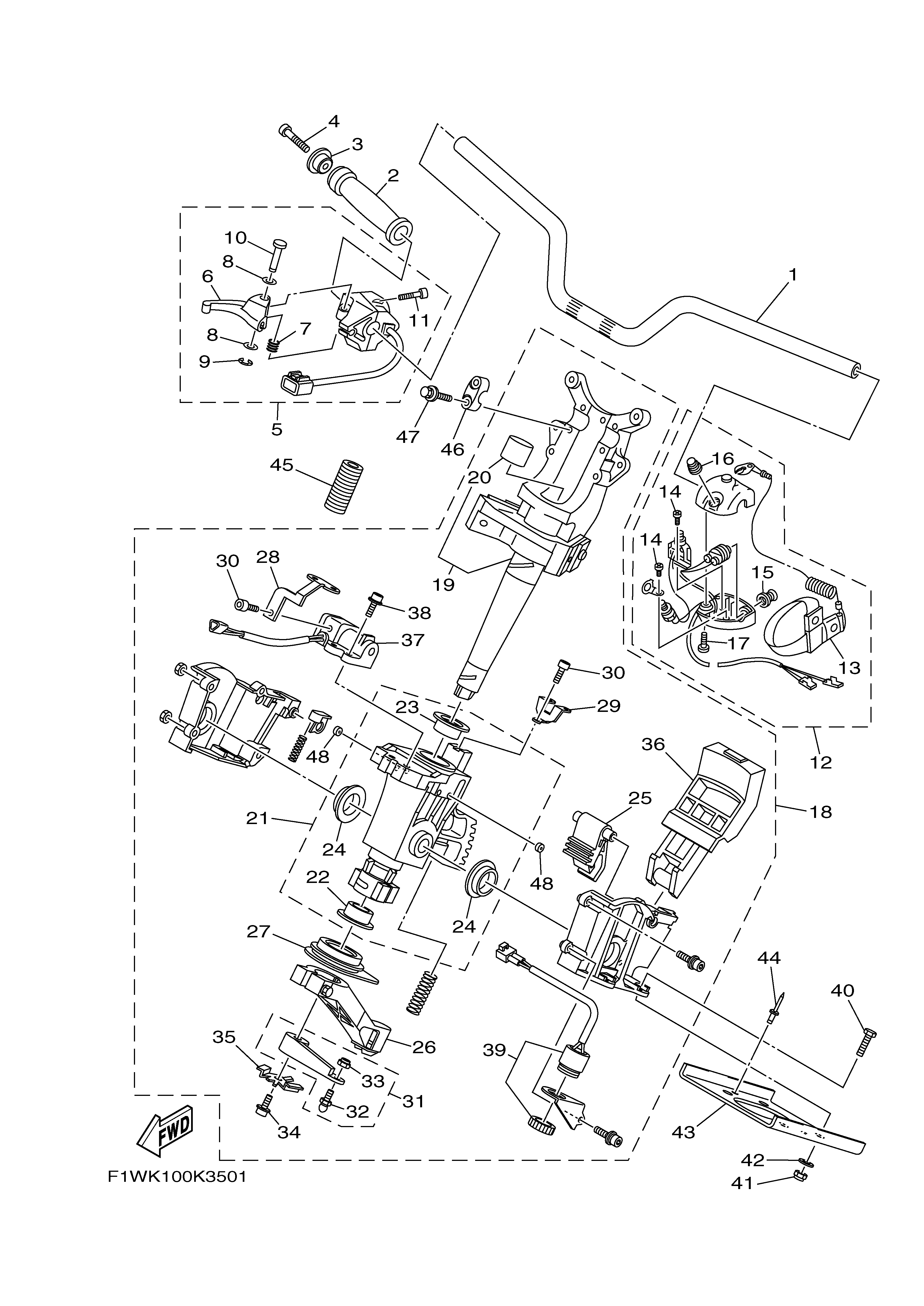 2011 FX SHO (FX1800K) F1WN - STEERING 1