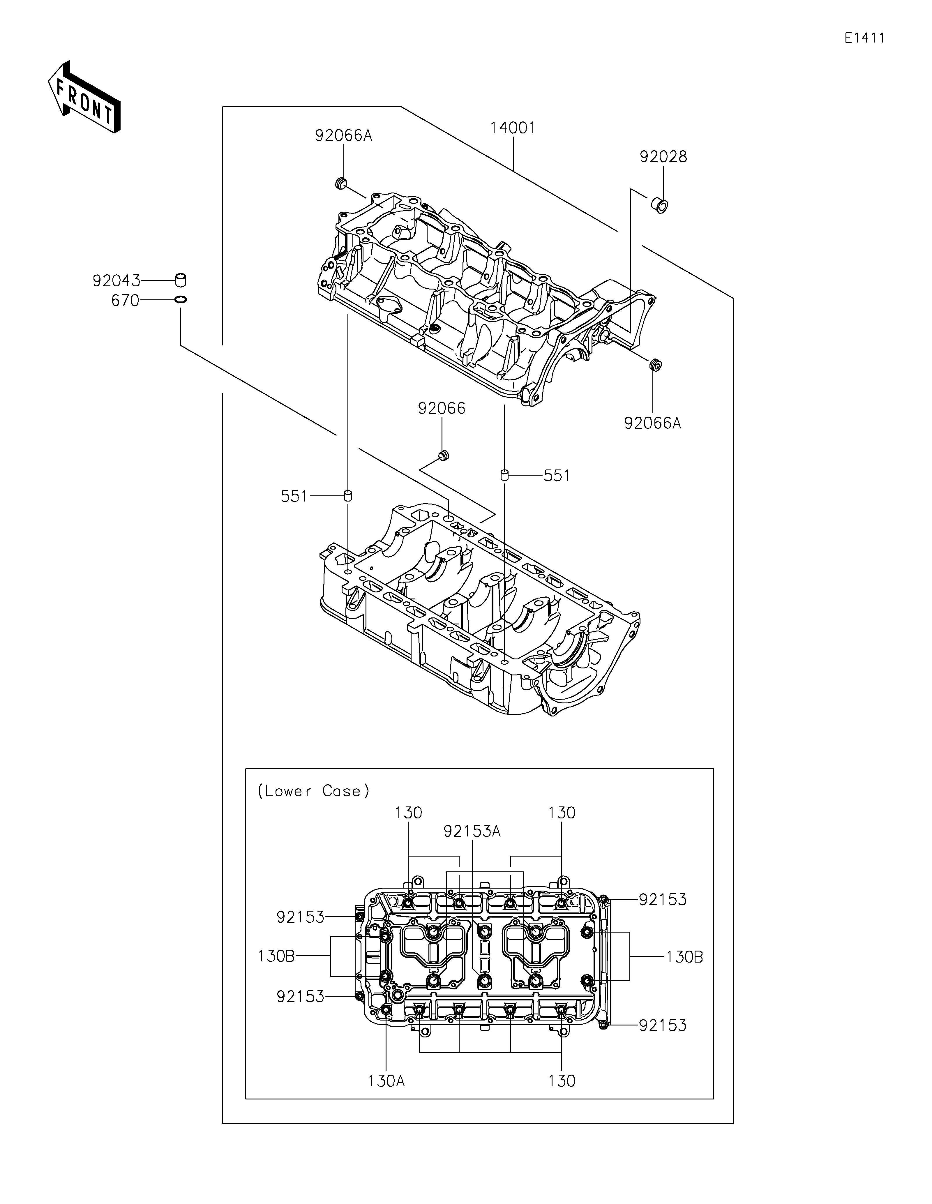 2024 SX-R 160 (JS1500ARFNN)-Crankcase