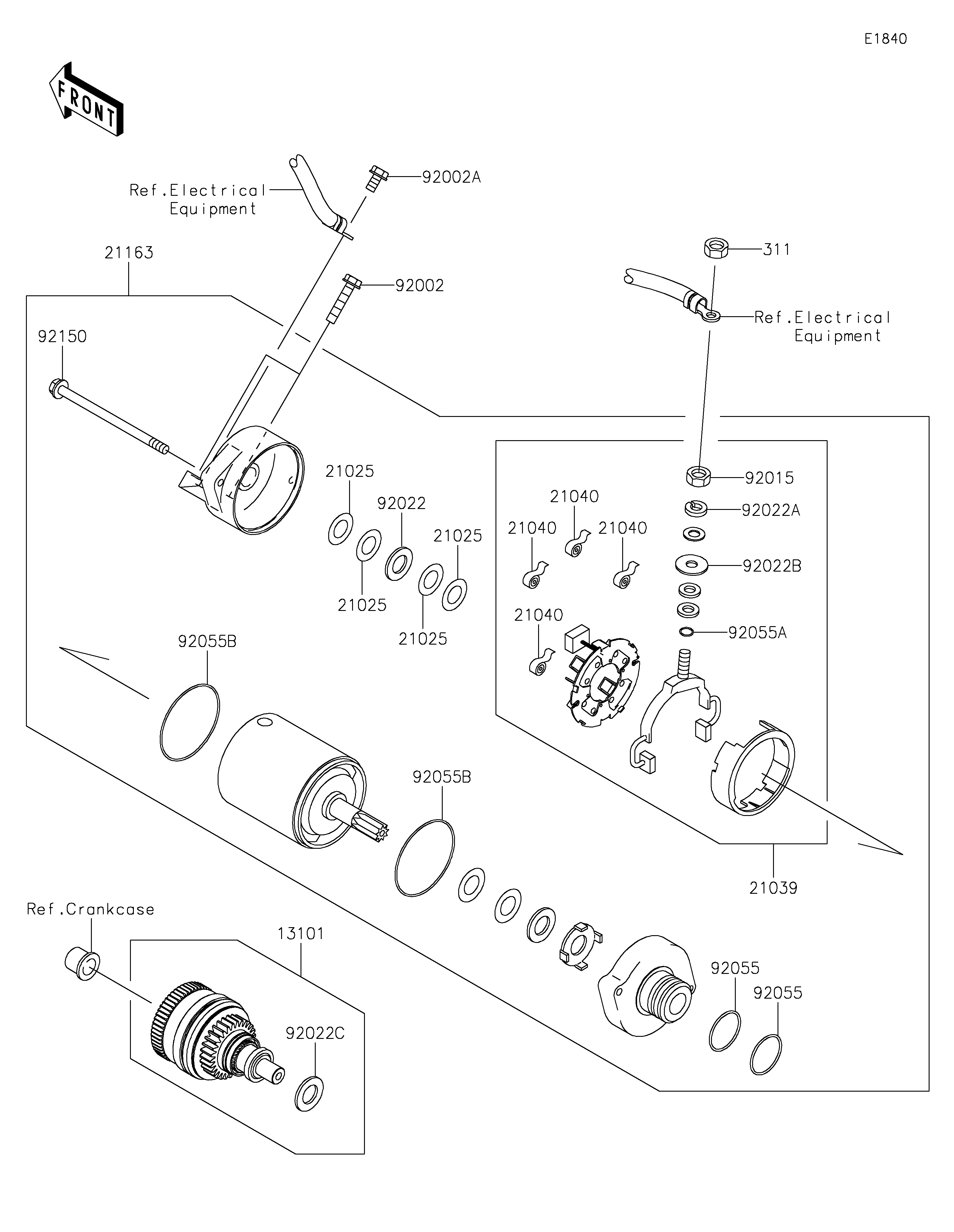 2024 SX-R 160 (JS1500ARFNN)-Starter Motor