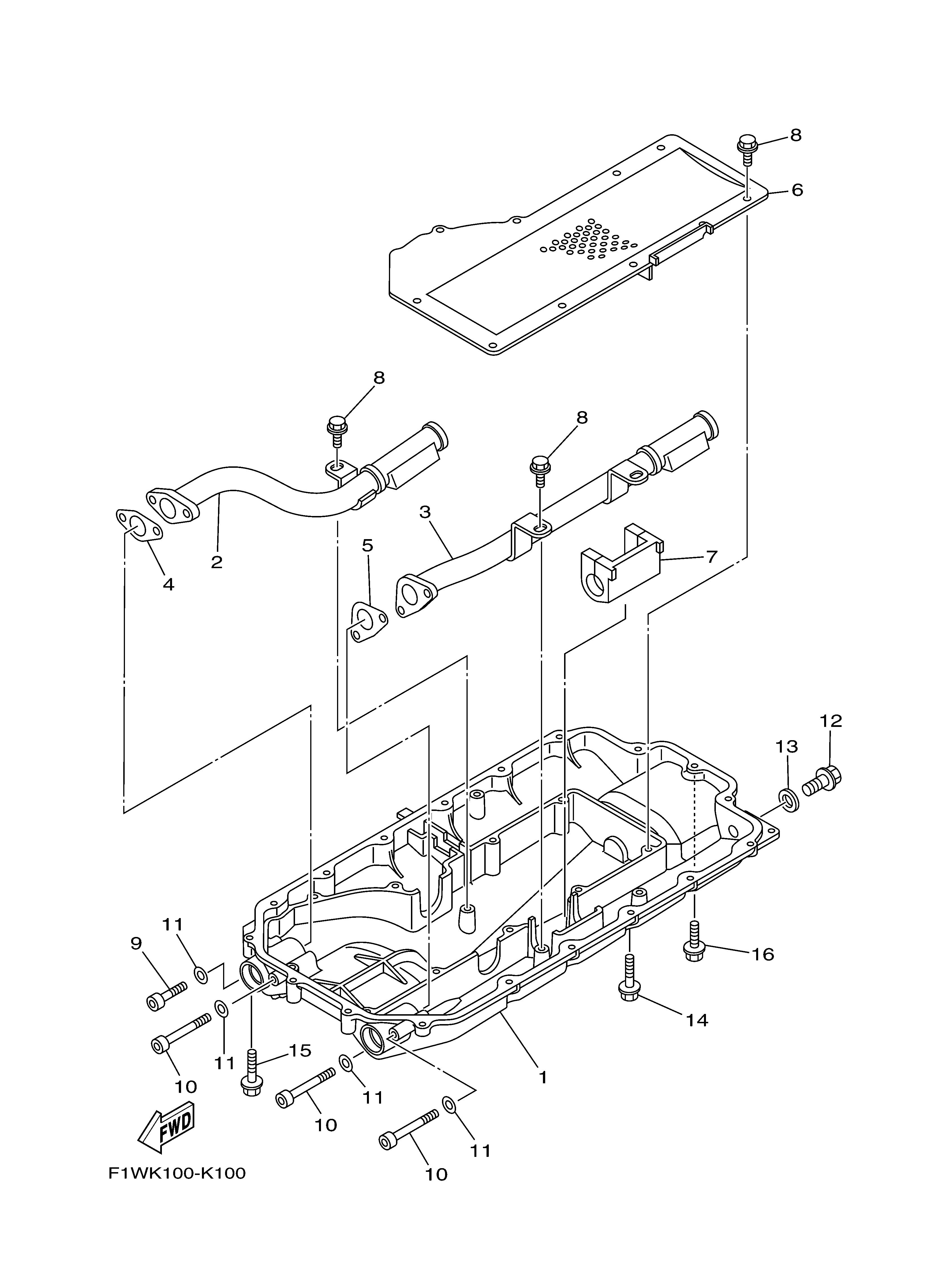 2011 FX CRUISER SHO (FX1800AK) F1WK - OIL PAN