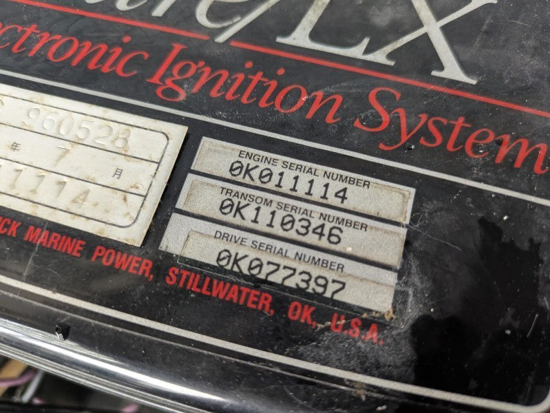 Mercruiser 3.0LX Complete ENGINE Used [Fresh water only use, Great condition] [X2505-04]