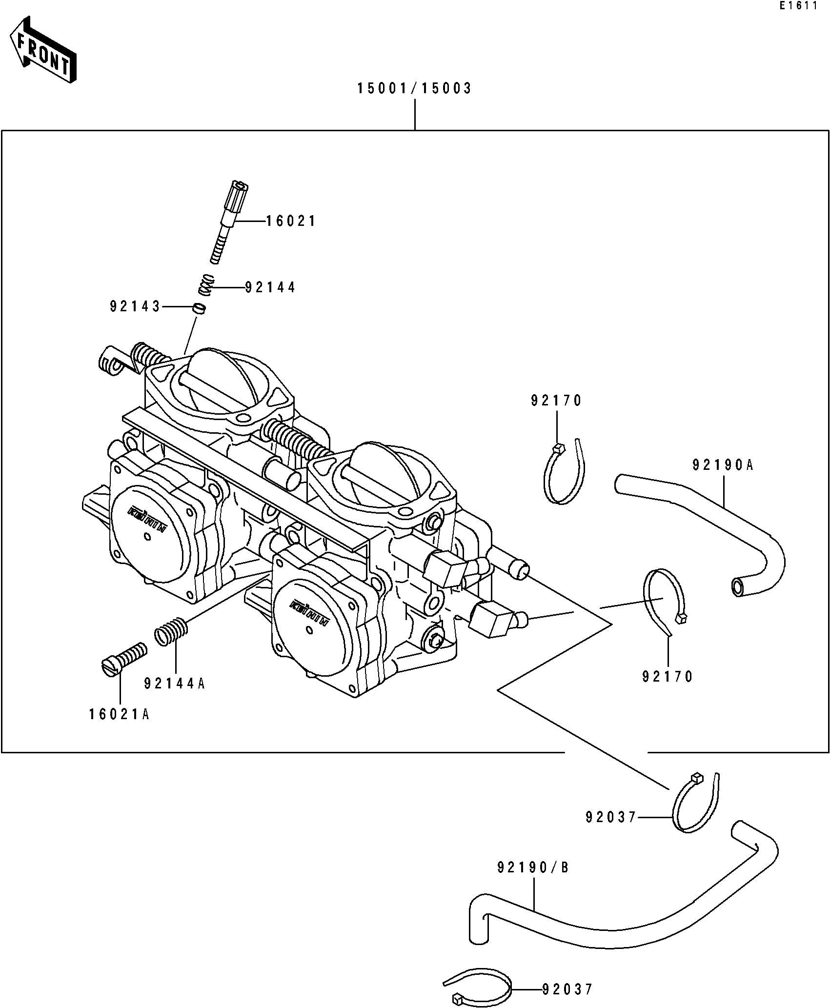 Used 15001-3768 CARBURETOR-ASSY (WITH DEFECT) [X2206-08]