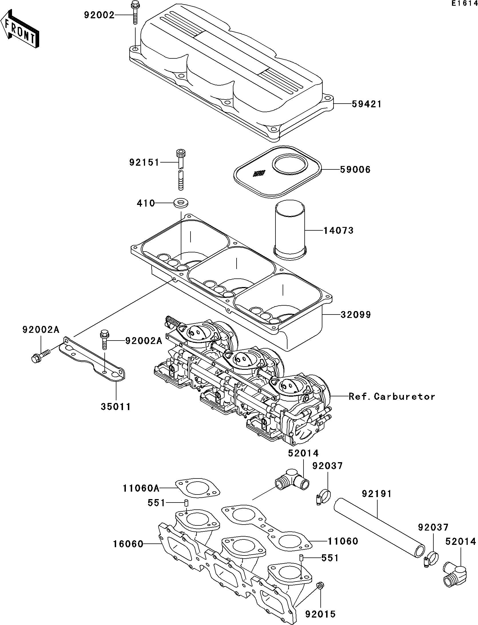 Used 59421-3724 COVER-INTAKE [K0219-14]