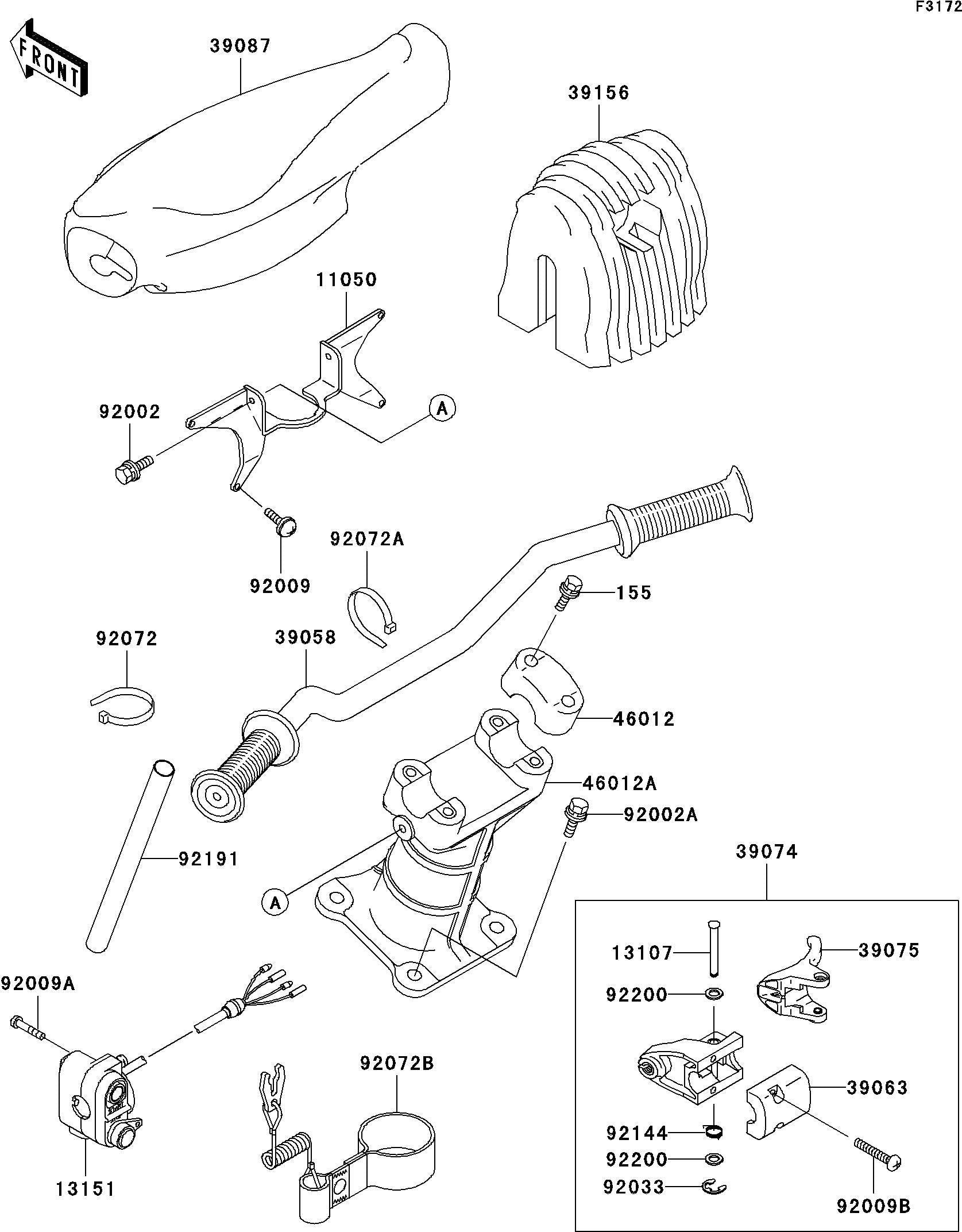 Used 46012-3722 HOLDER-HANDLE,LWR  [K0219-19]