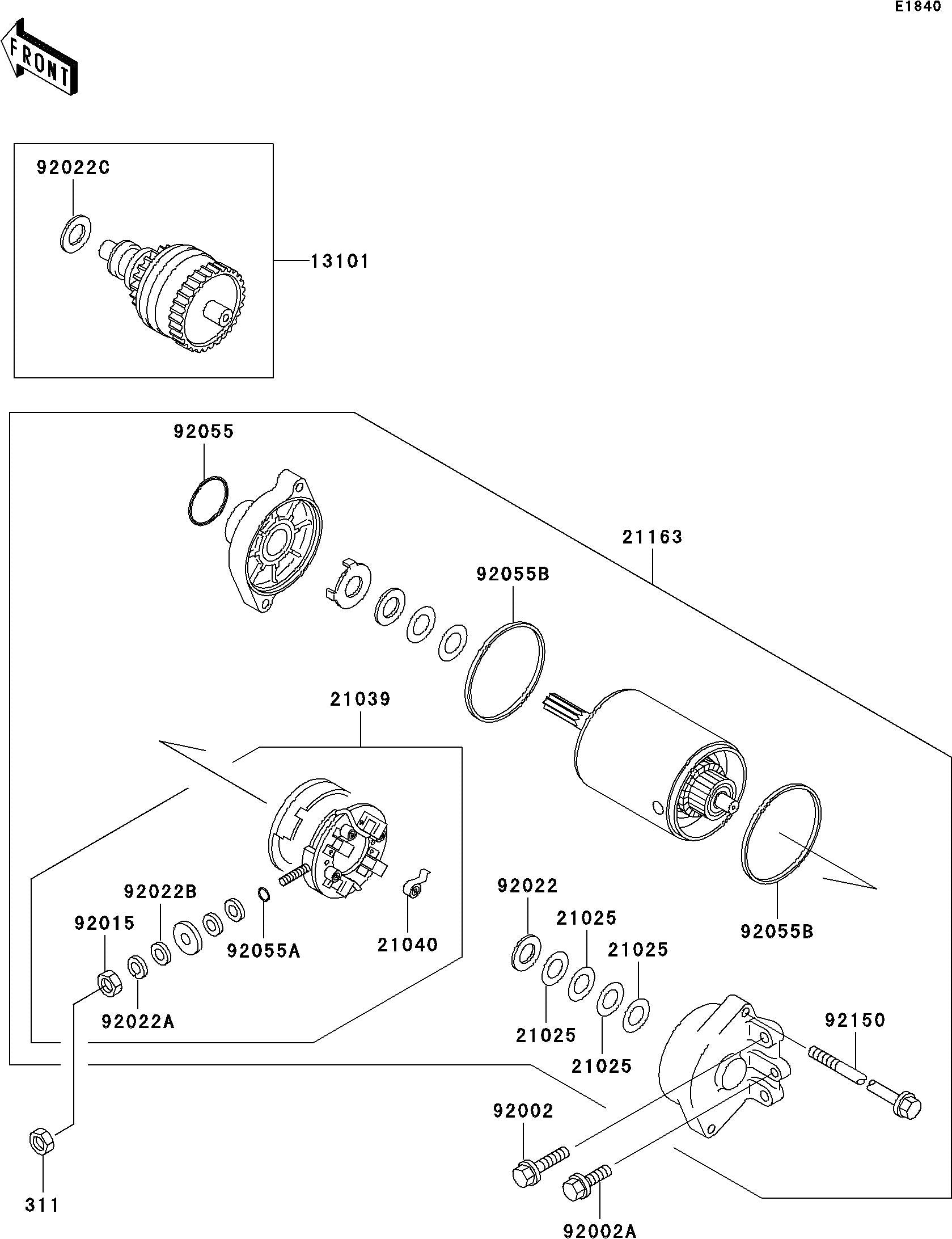 Used 13101-3708 GEAR-ASSY [K0219-42]