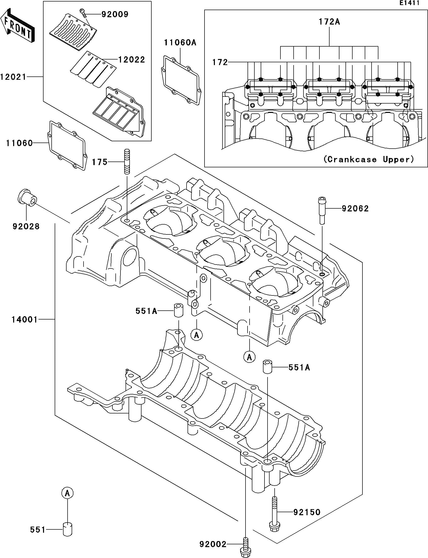 Used 12021-3709 VALVE-ASSY-REED [K8610-06]