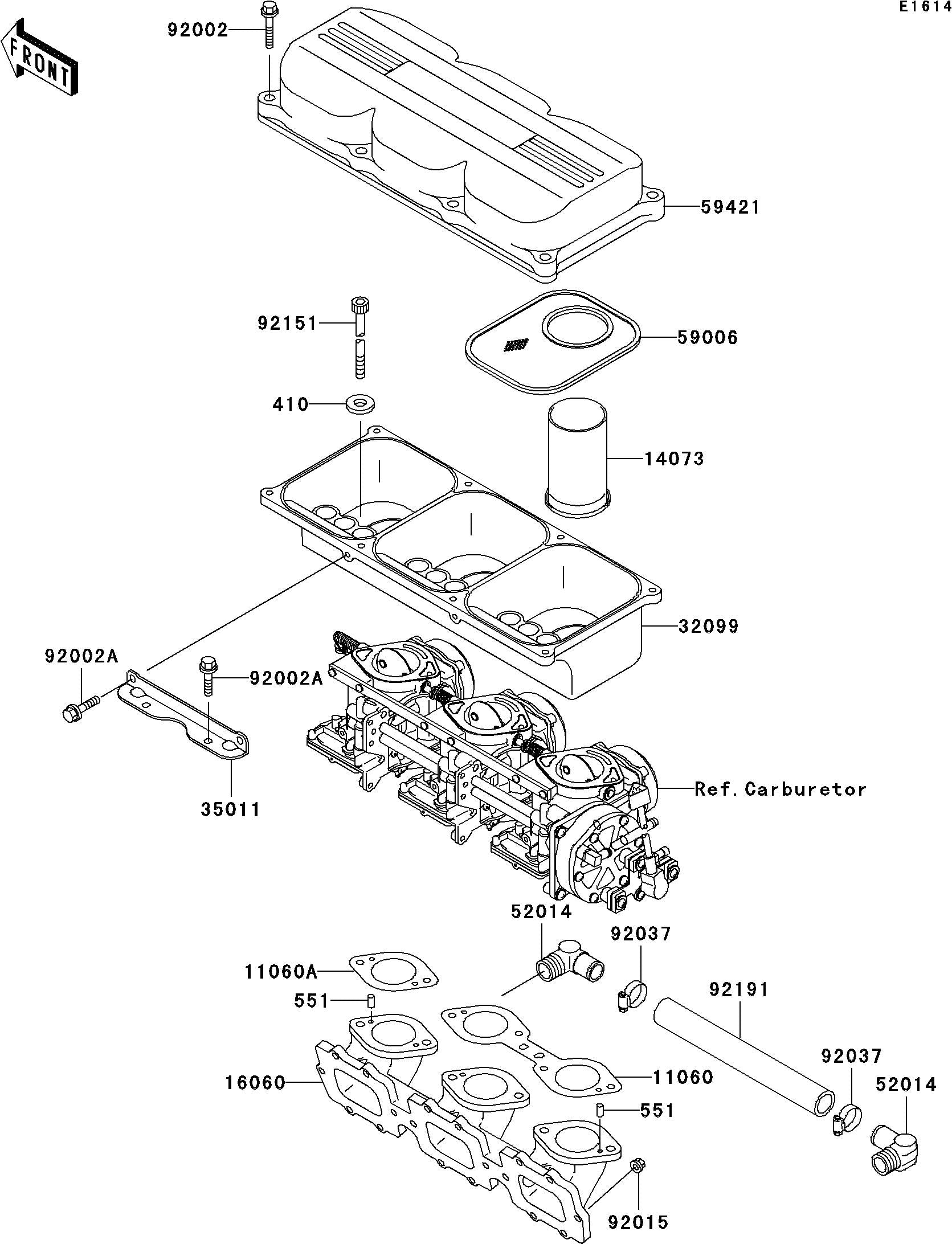 Used 16060-3709 PIPE-INTAKE [K8610-15]