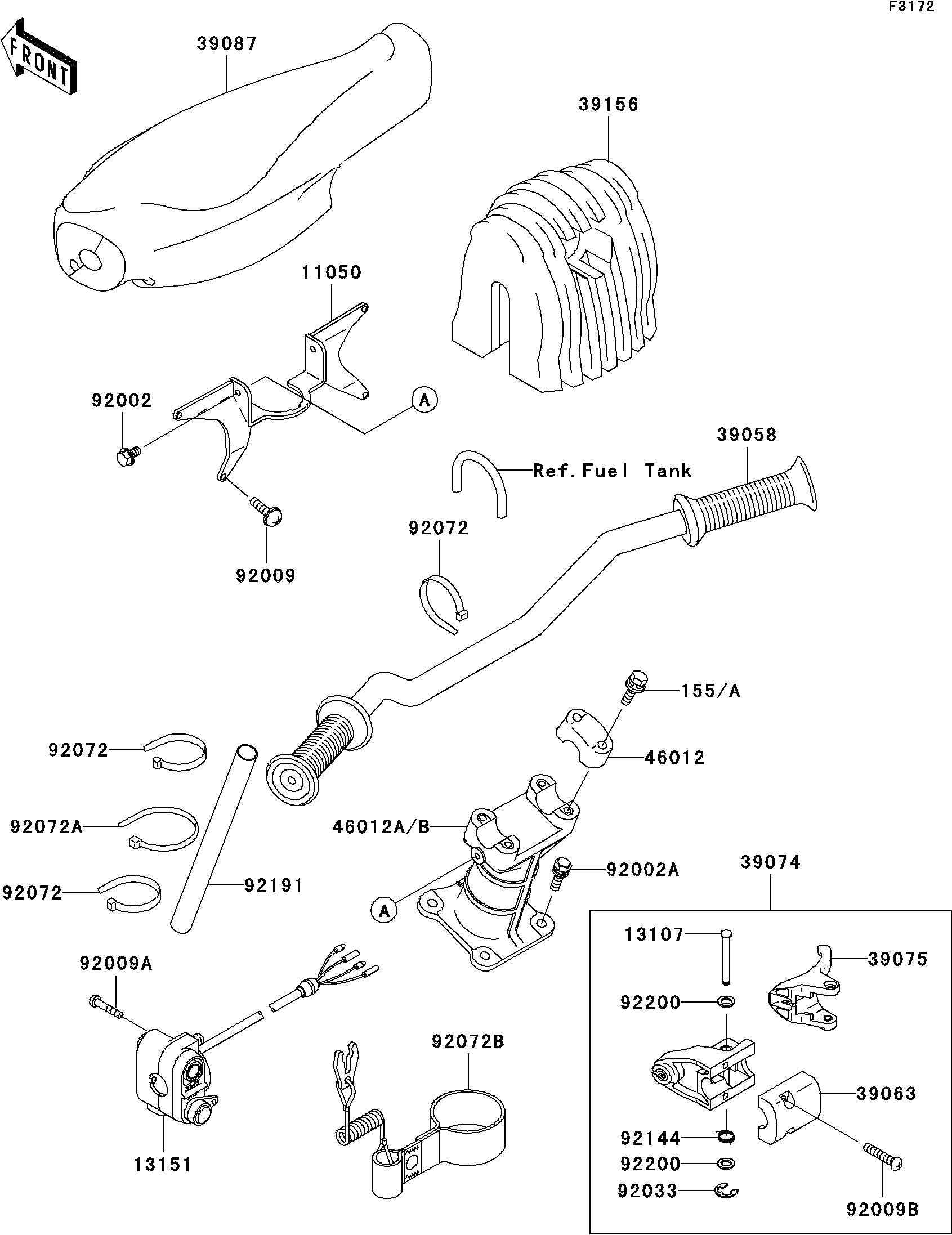 Used 39074-3726 LEVER-ASSY-THROTTLE  [K8610-22]