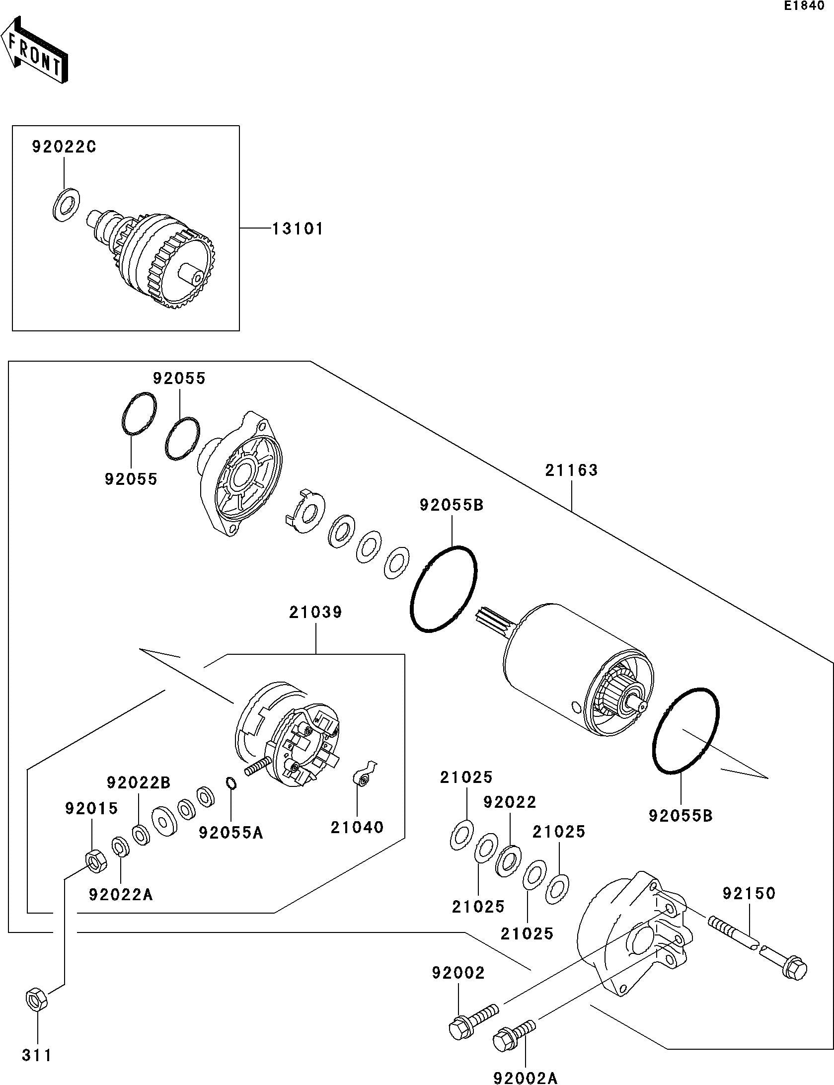 Used 13101-3708 GEAR-ASSY [K1808-49]