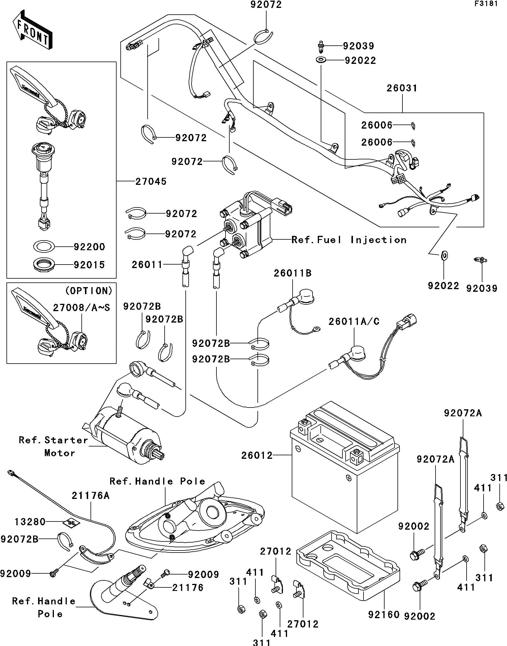 Used 27045-3716 SWITCH-ASSY,MAIN [K1806-08]