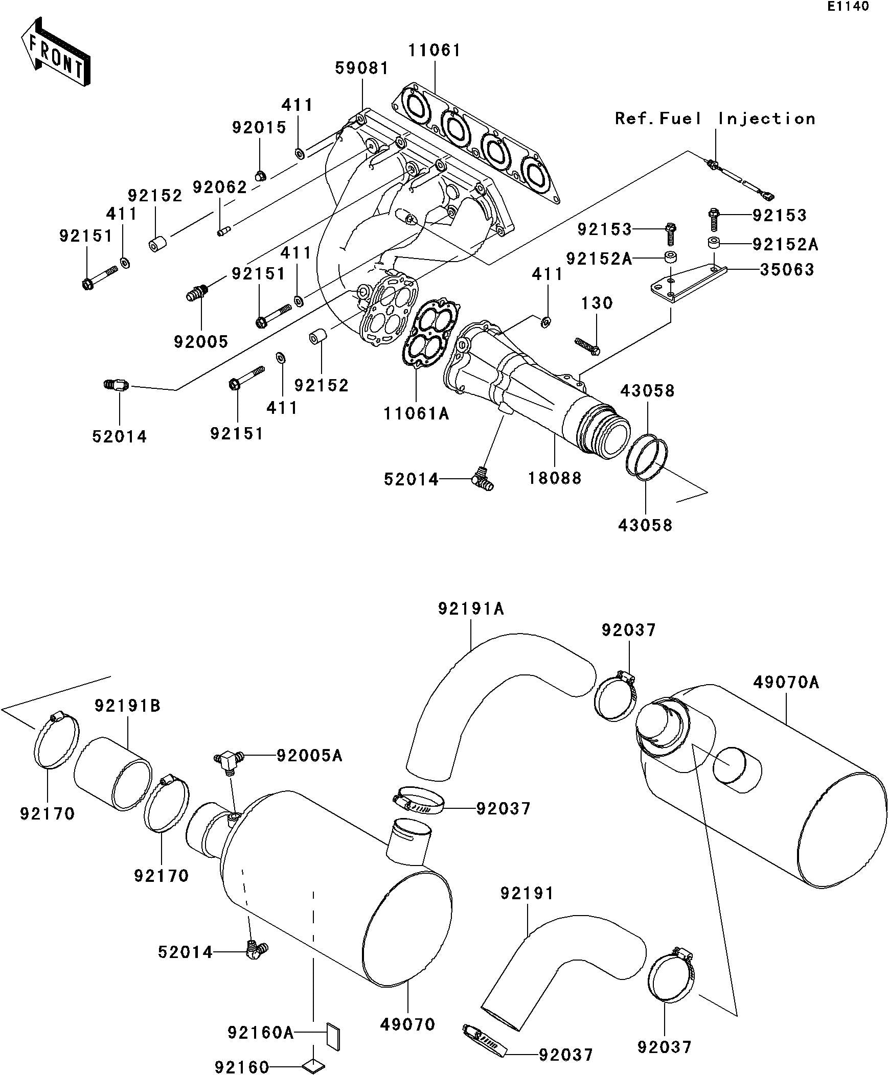 Used 49070-3745 MUFFLER-COMP,2ND  [K1806-40]