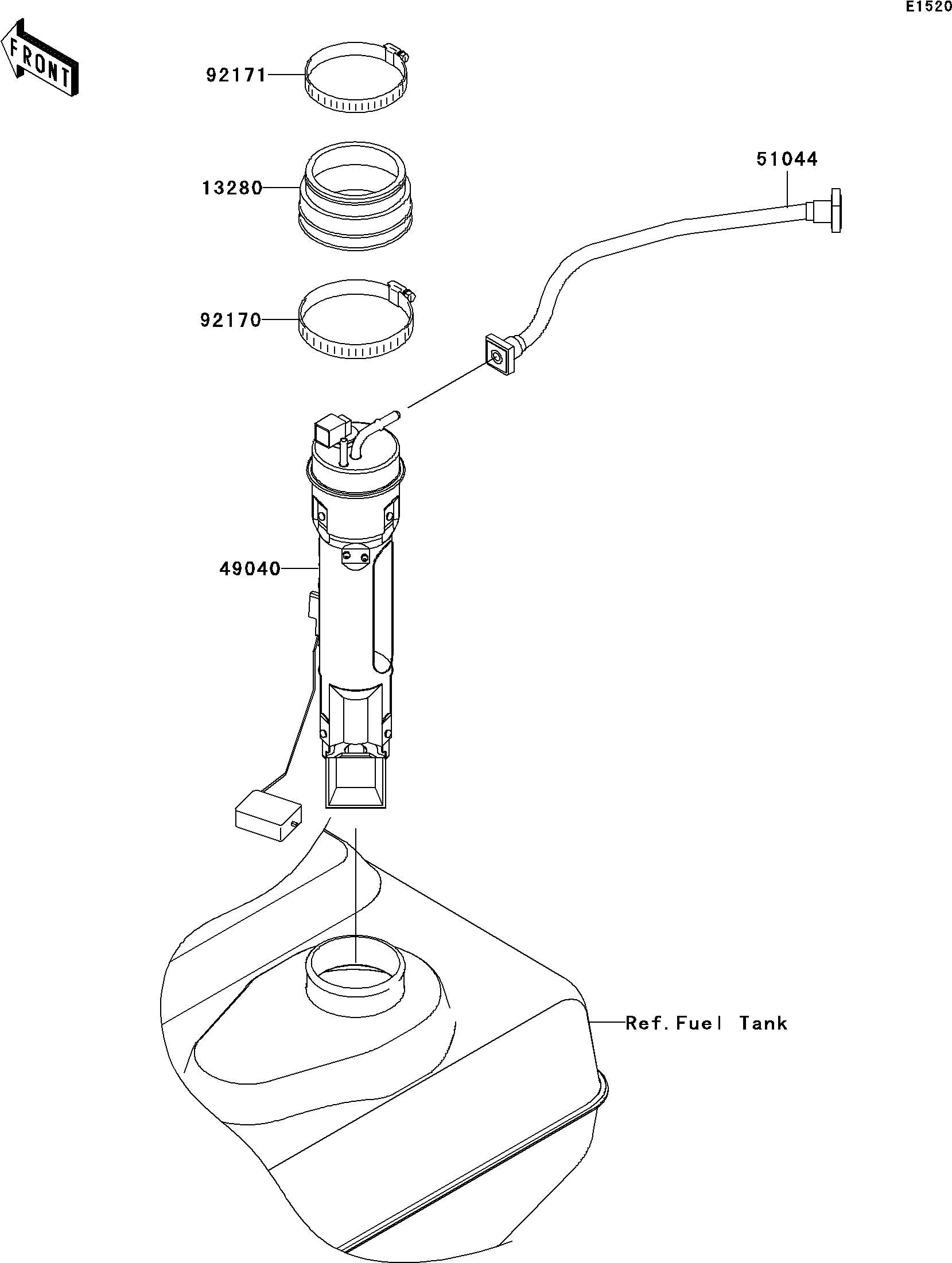 Used 49040-3719 PUMP-FUEL  [K2740-15]