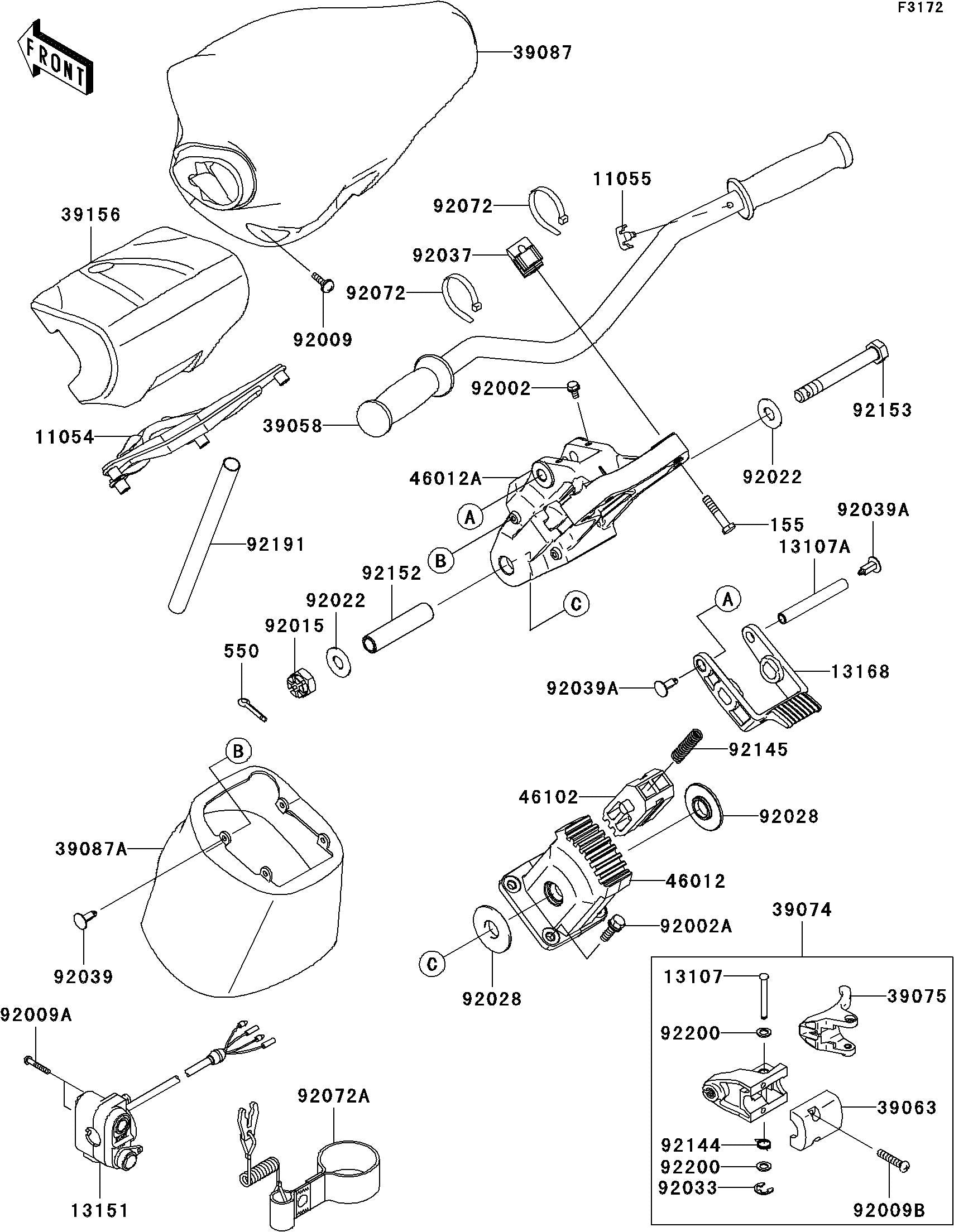 Used 39074-3726 LEVER-ASSY-THROTTLE  [K6239-23]