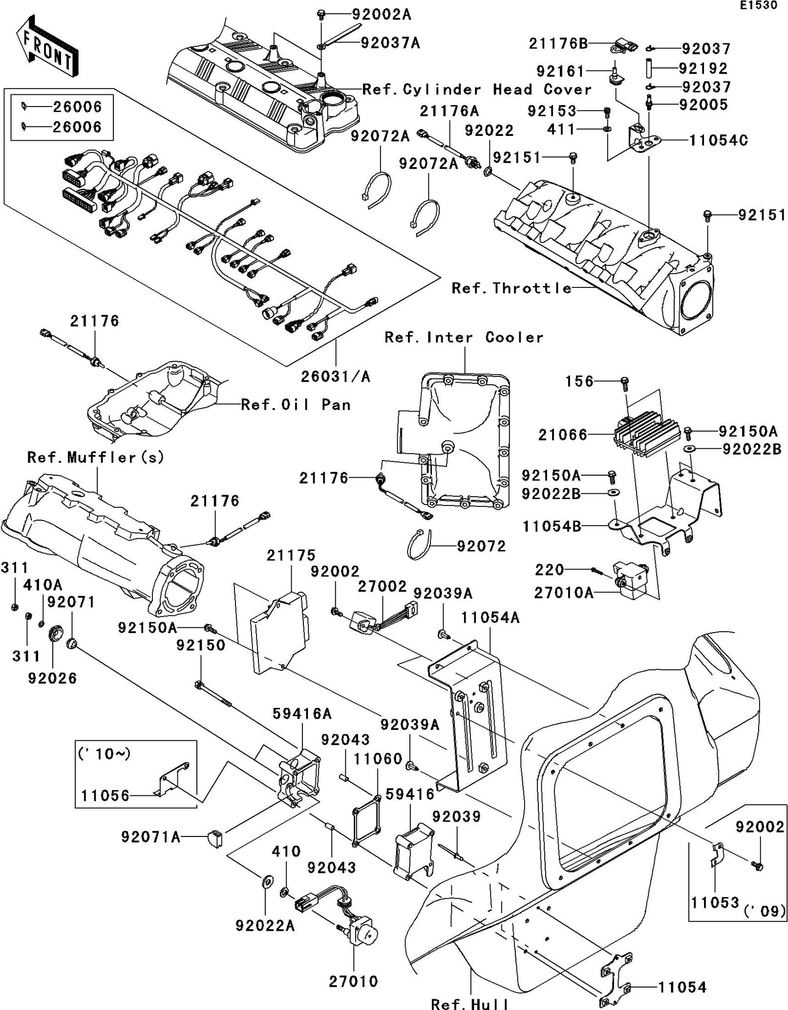 Used 26031-3725 HARNESS,ENGINE  [X2209-10]