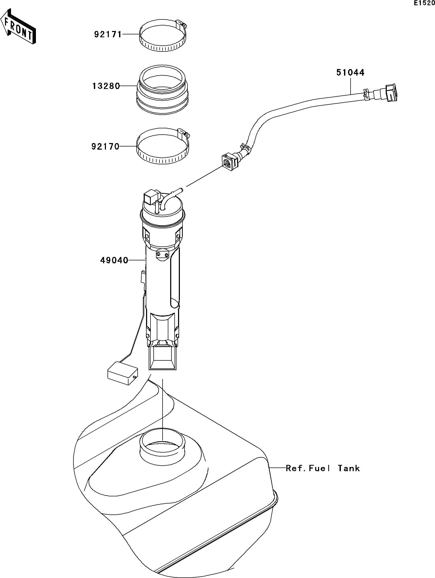 Used 49040-3719 PUMP-FUEL  [X2209-17]