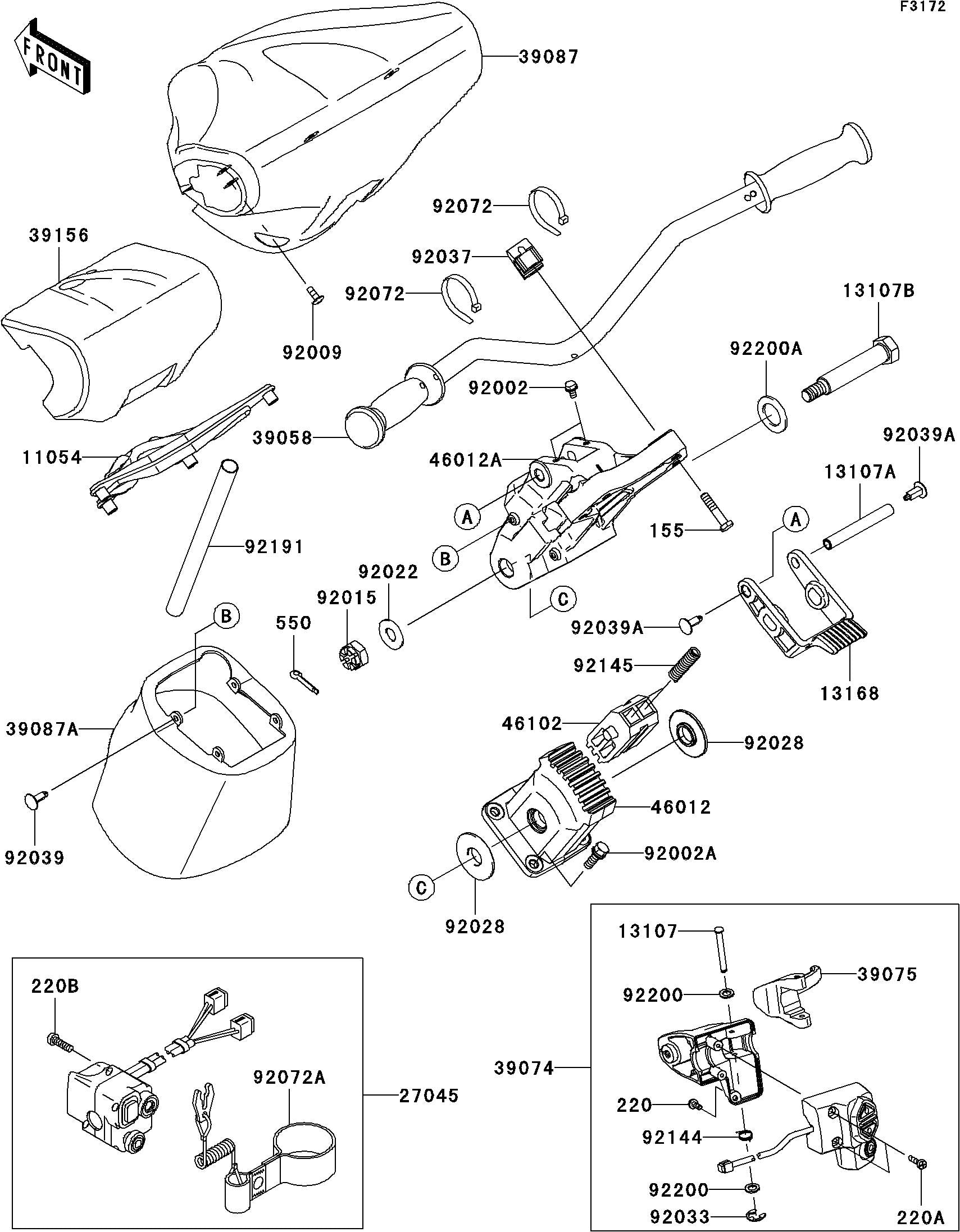 Used 39074-3729 LEVER-ASSY-THROTTLE  [K3911-28]