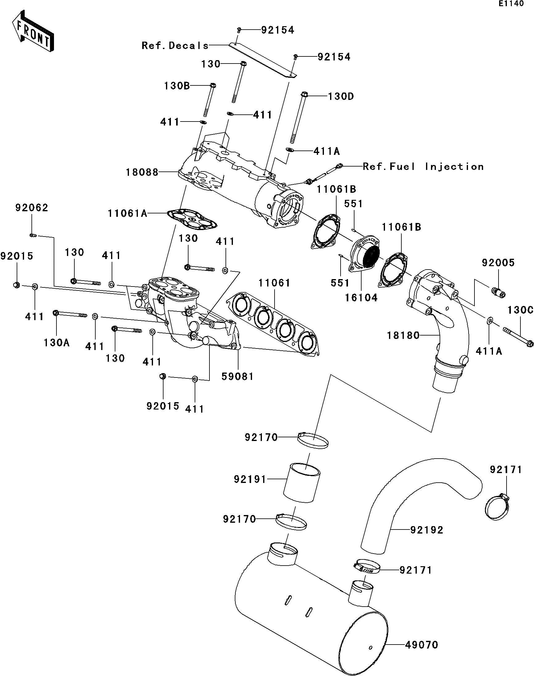 Used 18180-3751 BODY-MUFFLER  [K3911-53]