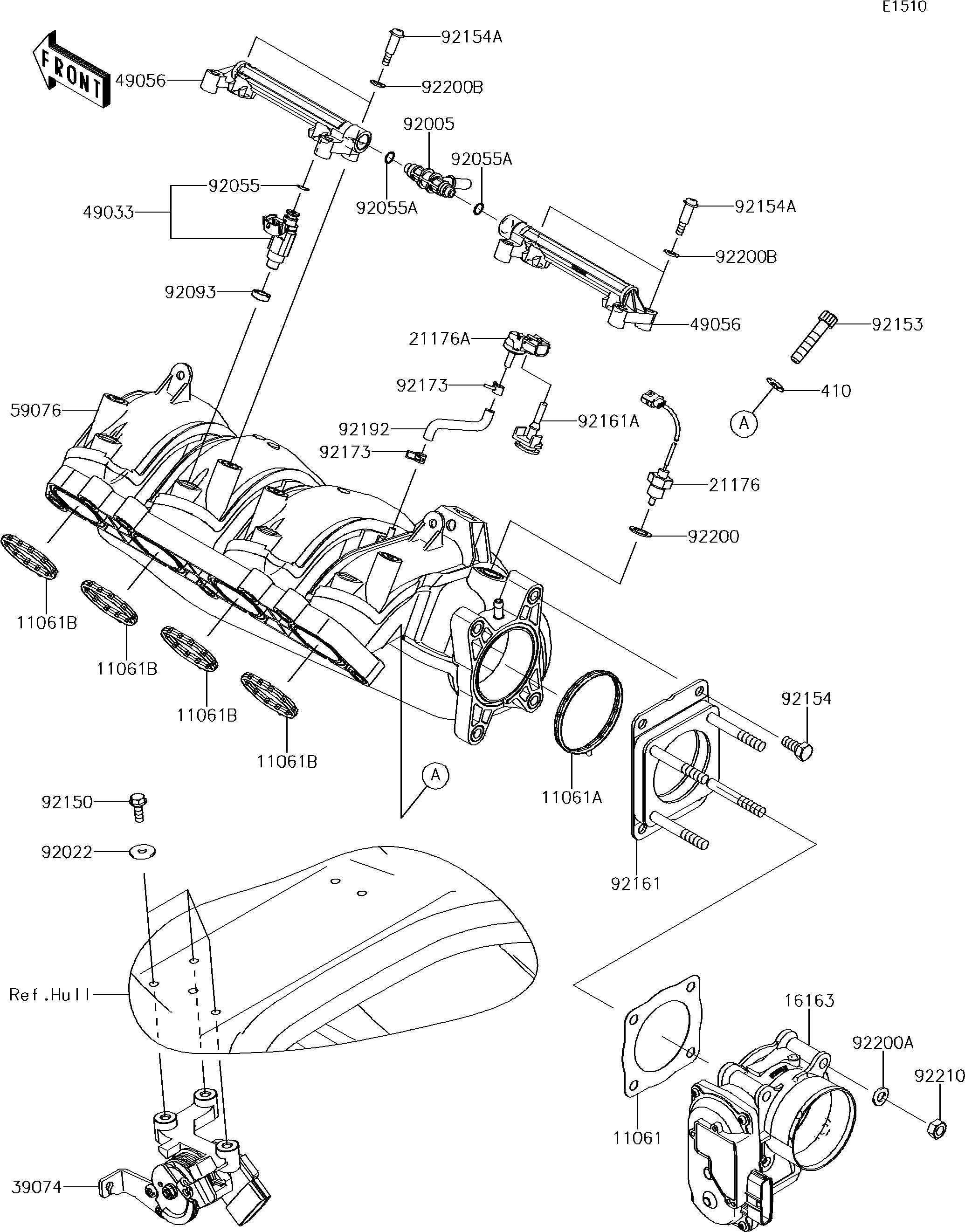 Used 49033-3709 NOZZLE-INJECTION [K6838-53]