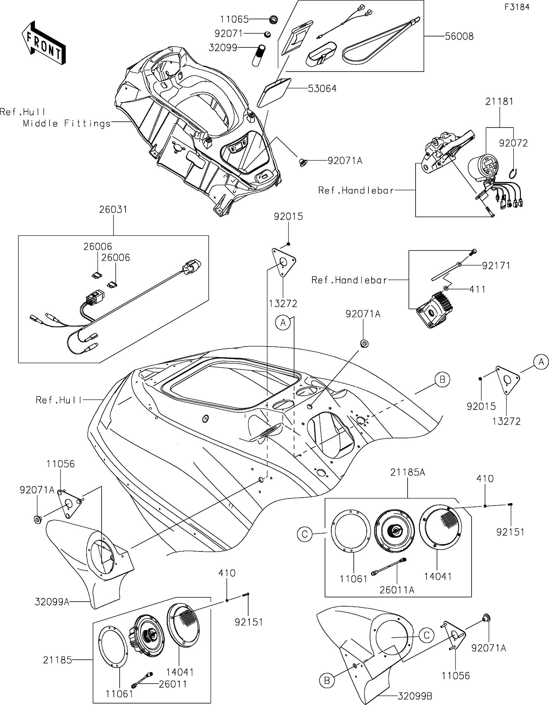 Used 26031-1574 HARNESS,AUDIO  [K7561-47]