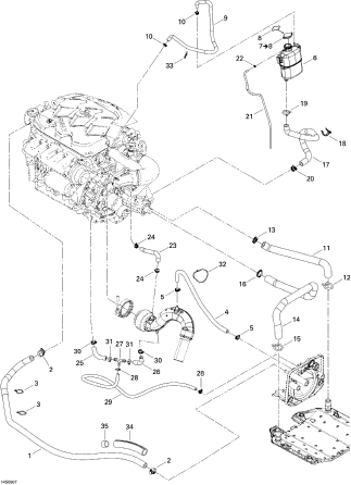 Used 276000086 COOLANT TANK [S8558-09]