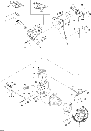 Used 268000009 REVERSE HANDLE HOUSING [S8558-50]