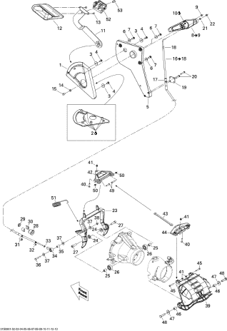 Used 268000022 REVERSE HANDLE LEVER [S0973-46]