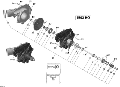 Used 420881992 SUPERCHARGER ASS'Y [S3862-43]