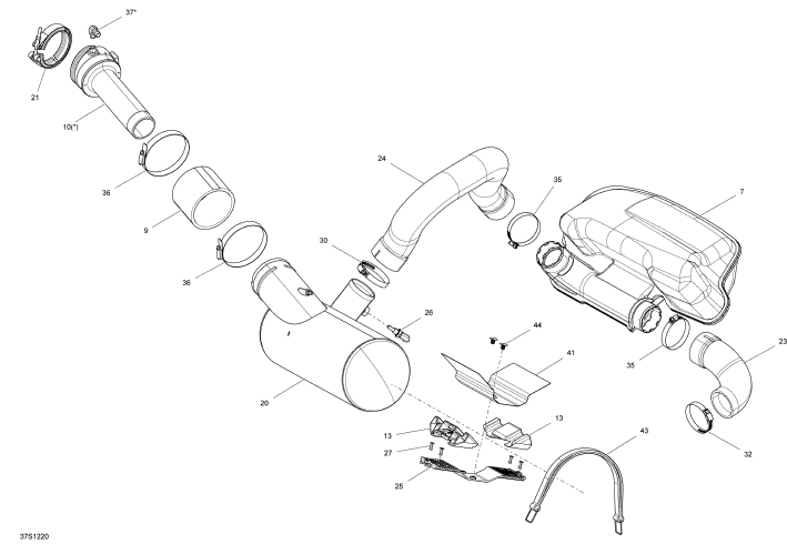 Used 274001489 HEAD PIPE ASS'Y [S5539-40]