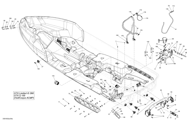 Used 292001204 OVERMOLDED BAR [S4519-38]