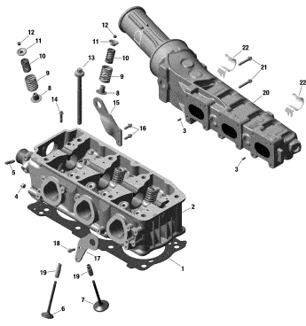 Used 296000438 EXHAUST MANIFOLD ASS'Y [S7017-30]