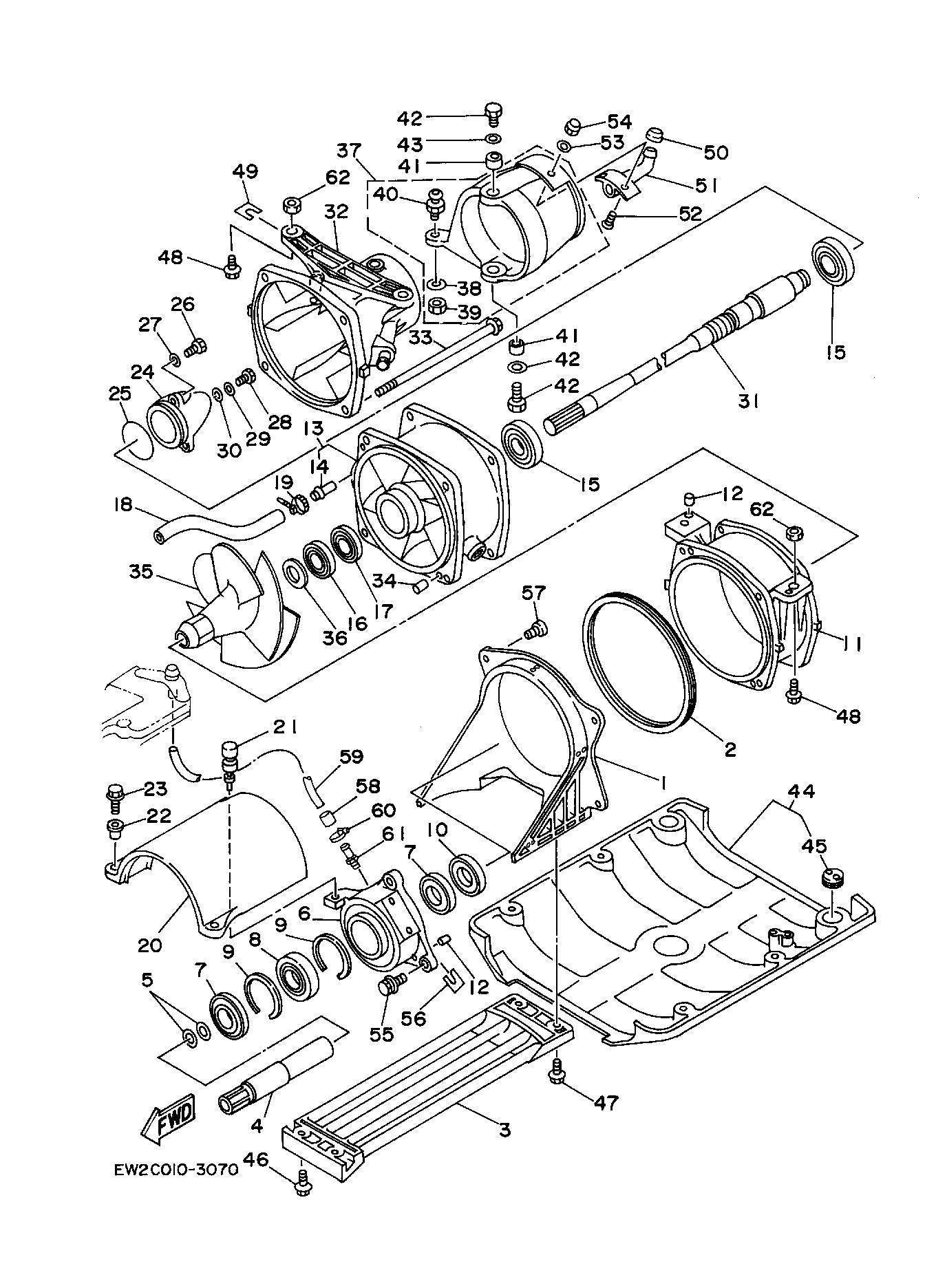 Used 61L-51315-00-94 DUCT, IMPELLER [X2305-92]