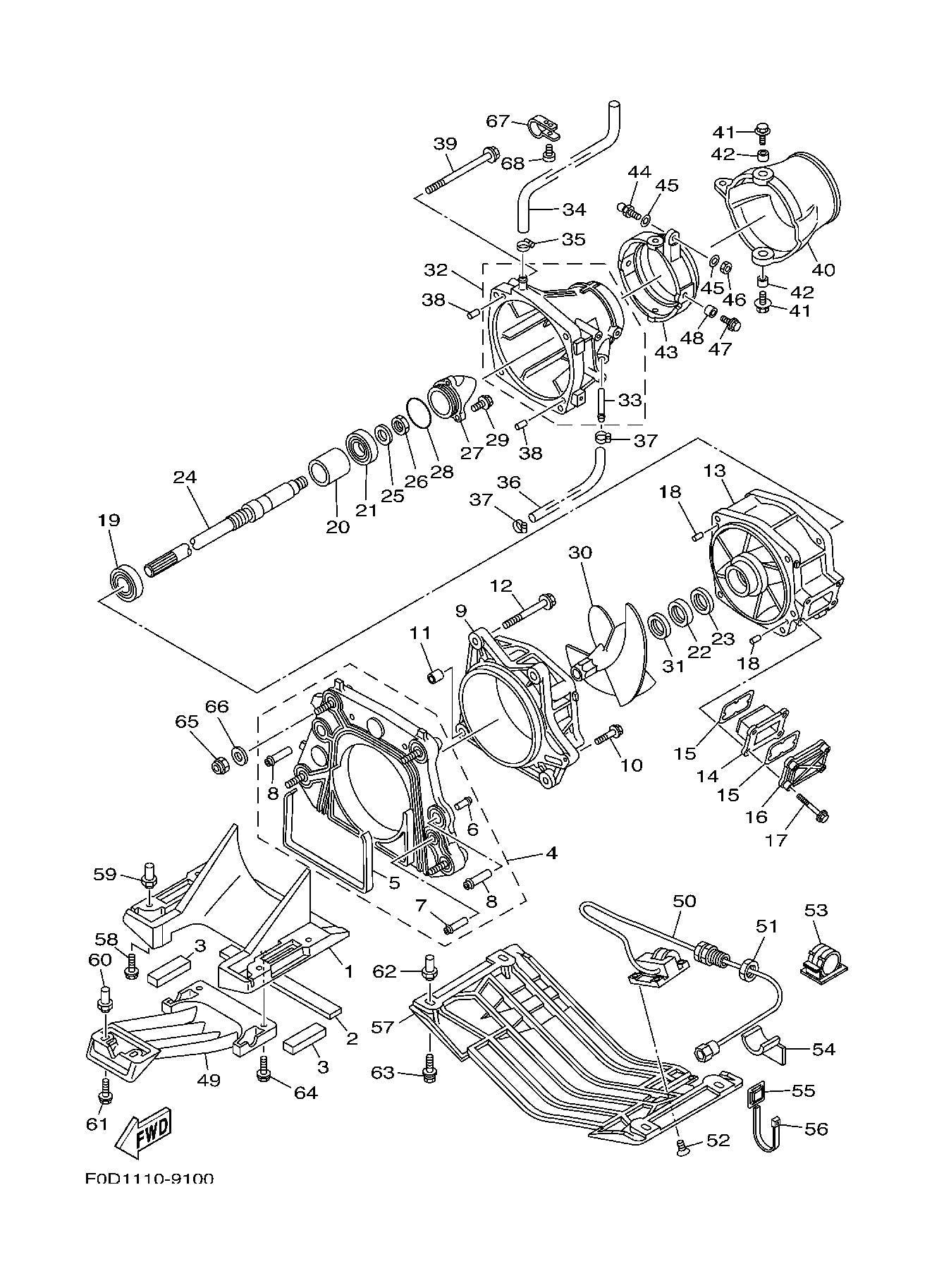 Used GJ1-U8K31-02-00 REPAIR KIT, SPEED SENSOR YMUS [Y6773-25]