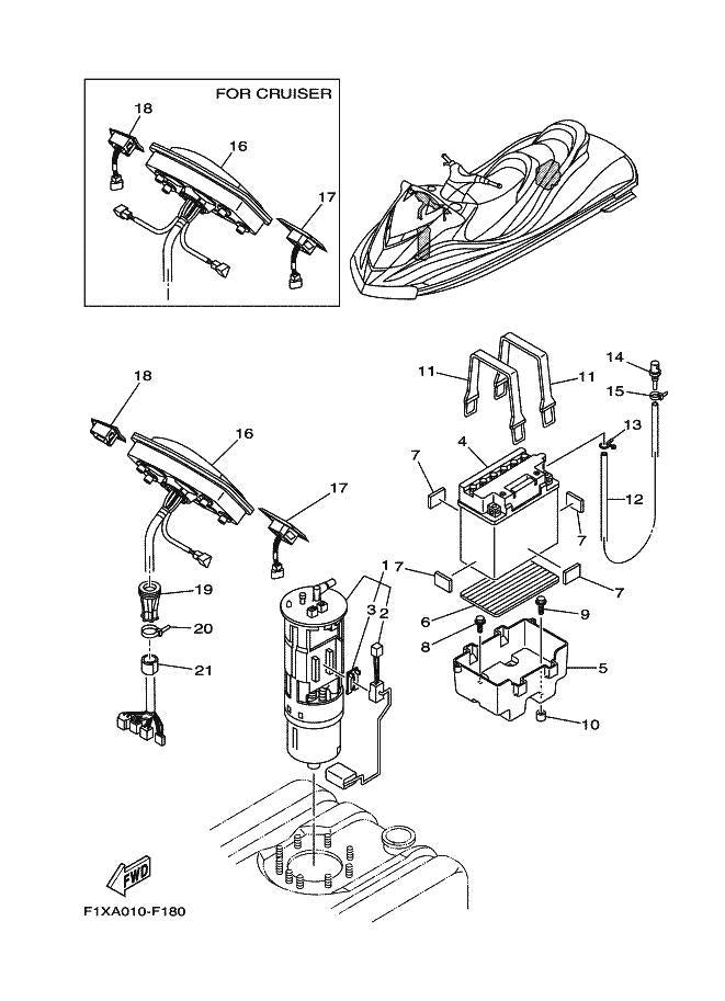 Used F1X-68090-00-00 SWITCH ASSY [X2302-16]
