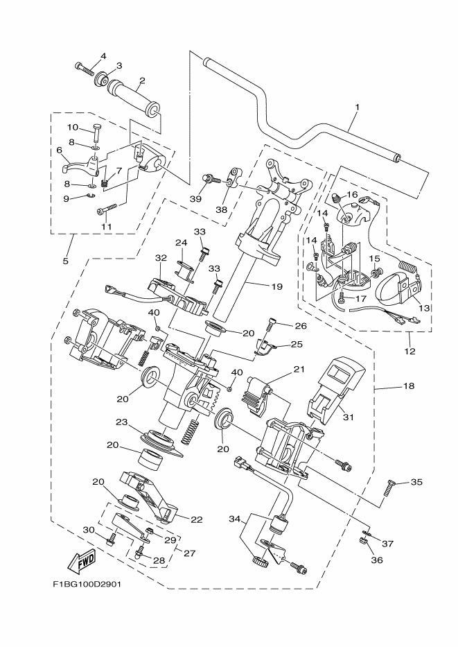 Used F1S-68310-01-00 SWITCH BOX ASSY (WITH DEFECT) [X2302-47]