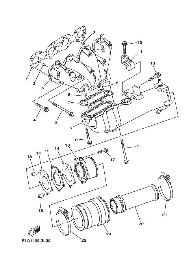 Used 6S5-14711-00-94 MUFFLER 1 [Y1213-26]