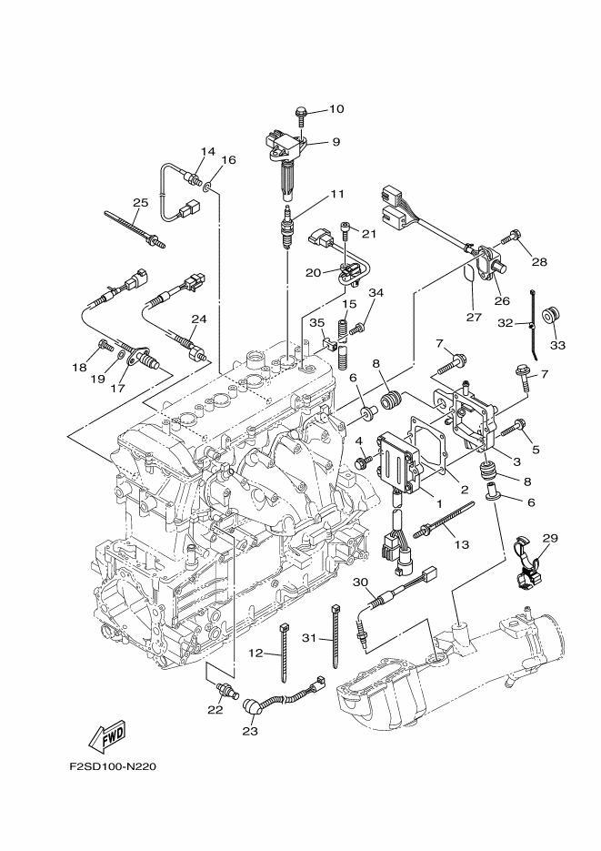 Used 6S5-82310-00-00 IGNITION COIL ASSY [Y7815-10]