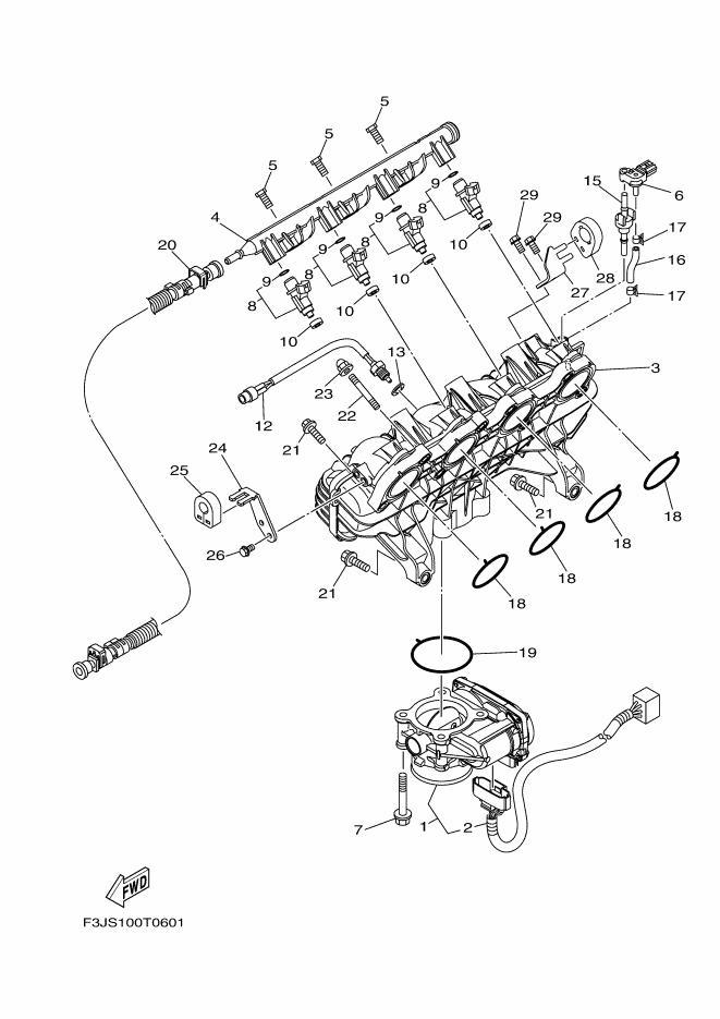 Used 6ET-13761-00-00 INJECTOR [X2304-98]